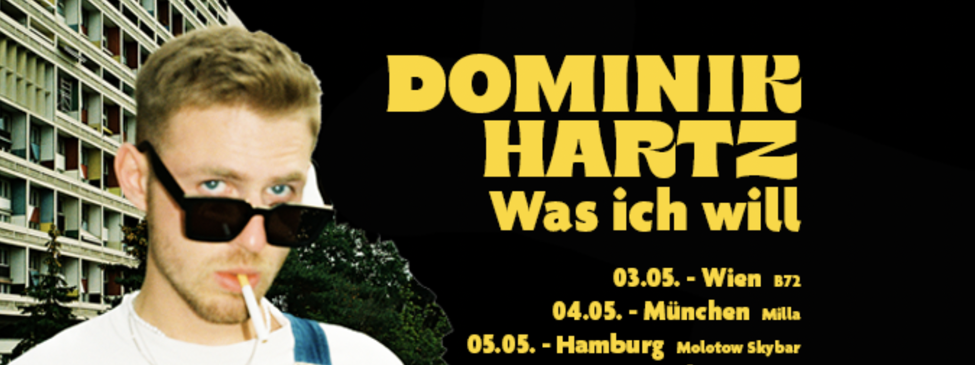 DOMINIK HARTZ am 3. May 2023 @ B72. DOMINIK HARTZ am 3. May 2023 @ B72.