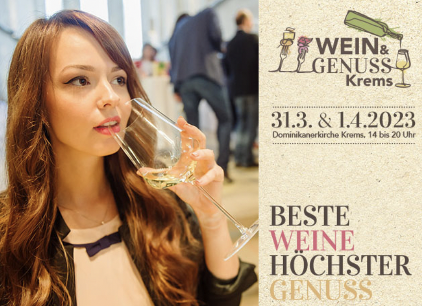 WEIN & GENUSS KREMS am 31. March 2023 @ Dominikanerkirche Krems.