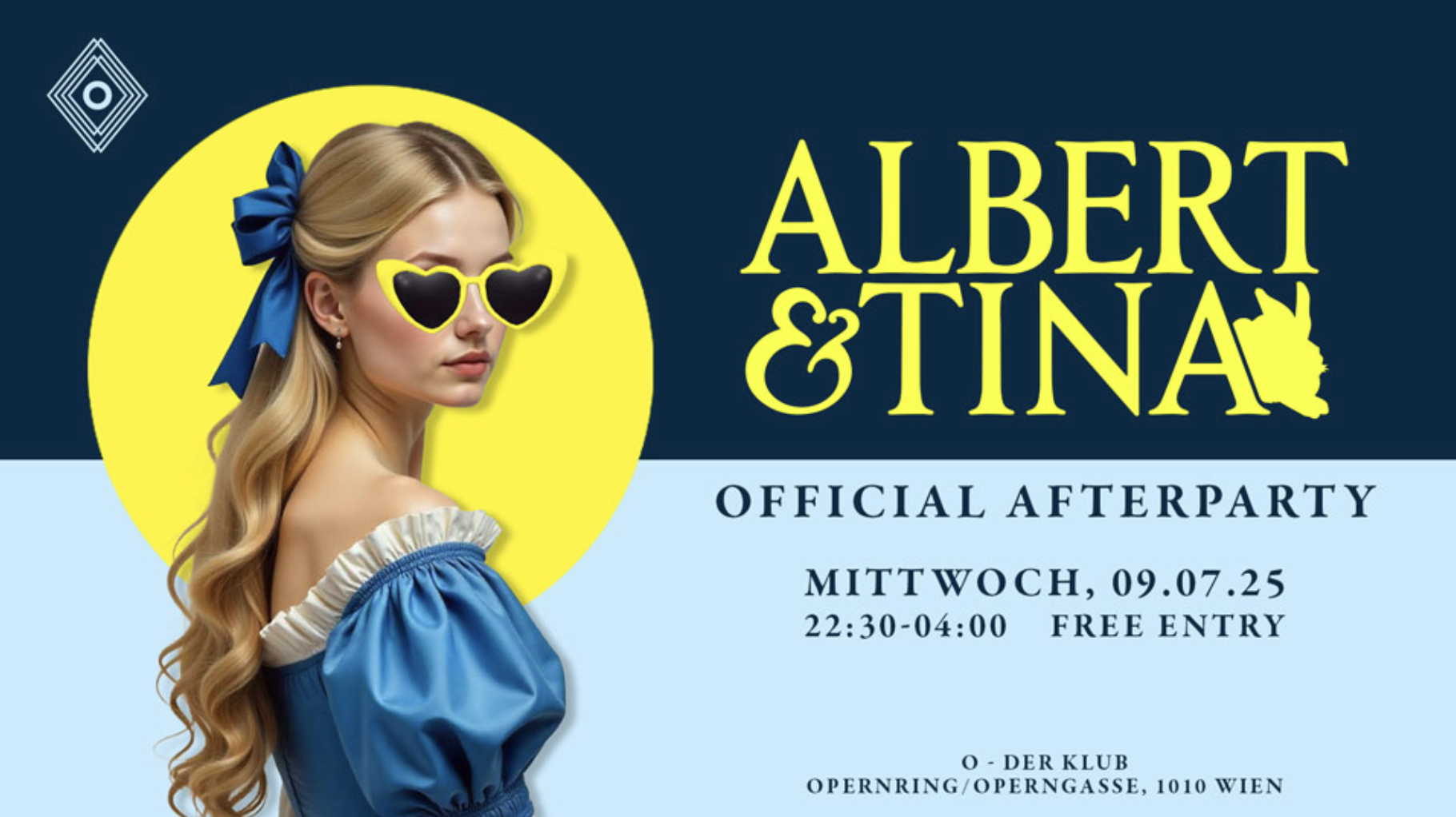 Albert&Tina Afterparty am 9. July 2025 @ O - Der Klub. Albert&Tina Afterparty am 9. July 2025 @ O - Der Klub.