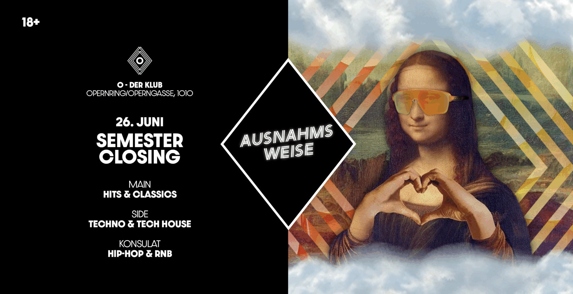Ausnahmsweise am 26. June 2025 @ O - Der Klub. Ausnahmsweise am 26. June 2025 @ O - Der Klub.