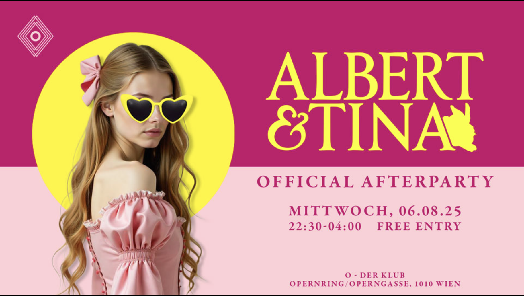 Albert & Tina Afterparty am 6. August 2025 @ O - Der Klub.