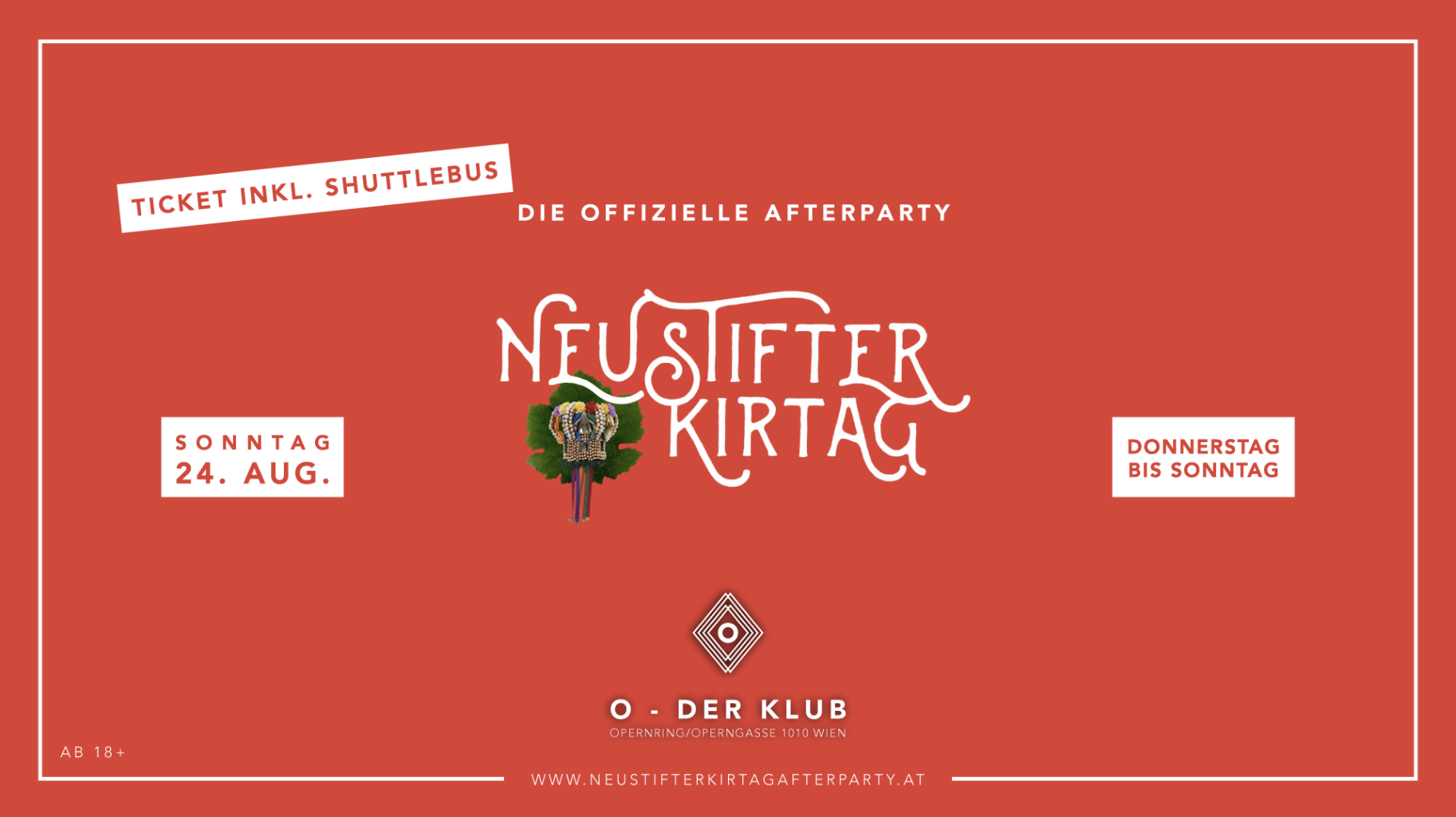 Neustifter Kirtag am 24. August 2025 @ O - Der Klub.