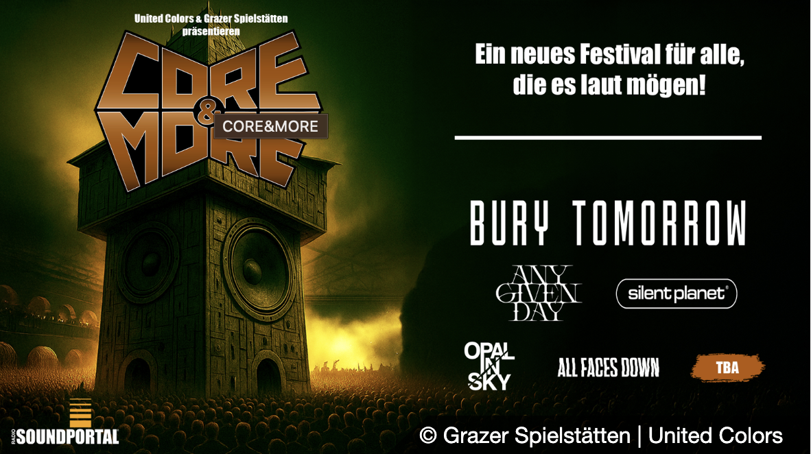 CORE&MORE am 7. June 2026 @ Schlossbergbühne Kasematten.
