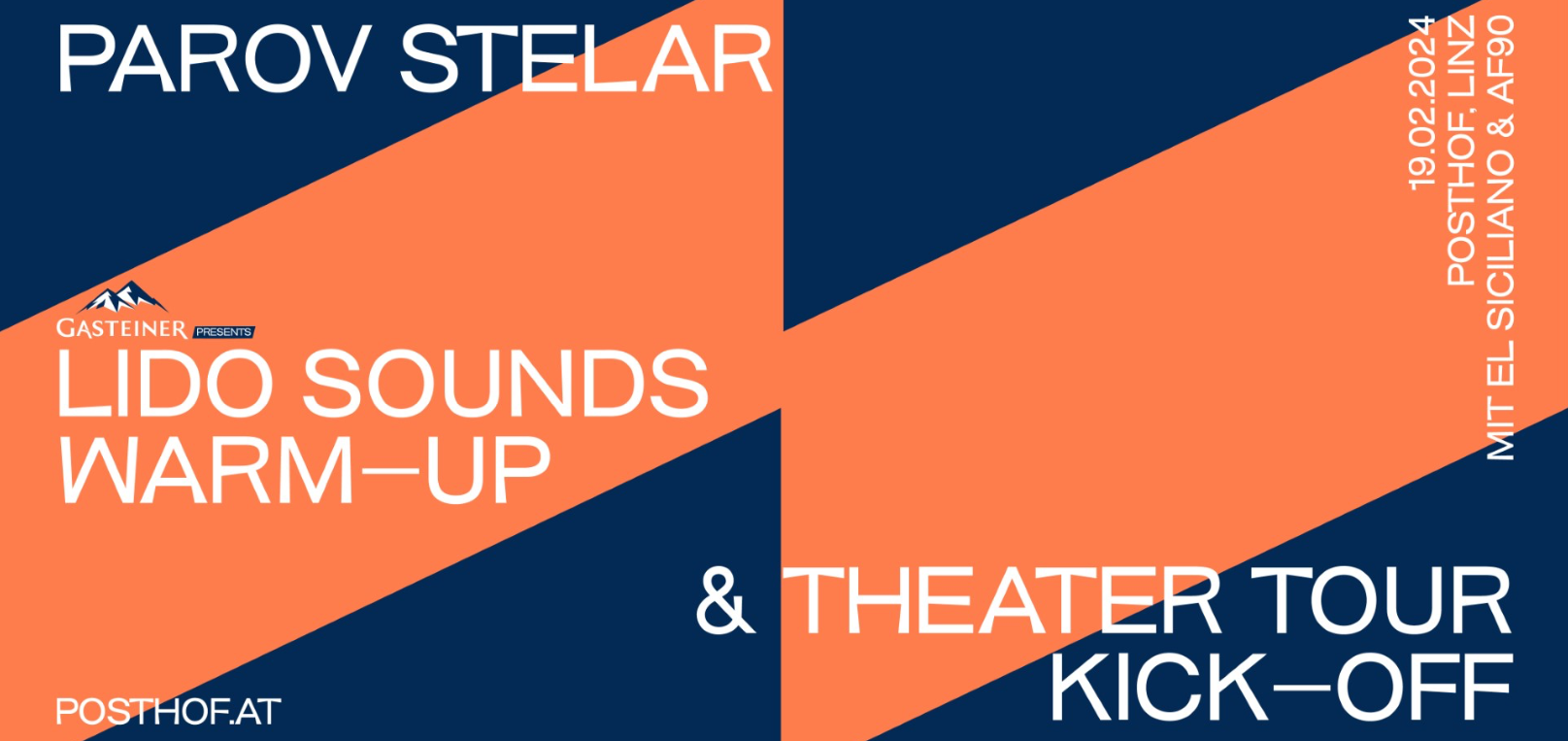 LIDO SOUNDS 2024 Warm-Up Show am 19. February 2024 @ Posthof - Großer Saal. LIDO SOUNDS 2024 Warm-Up Show am 19. February 2024 @ Posthof - Großer Saal.