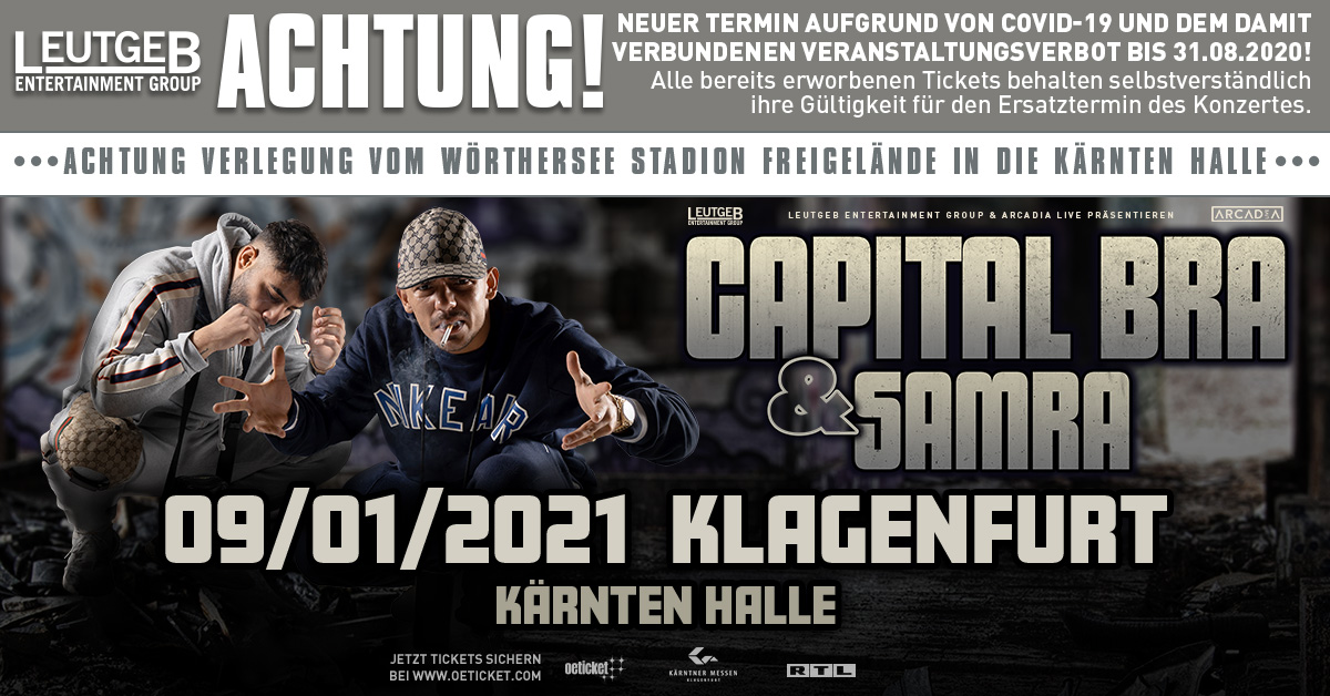 Capital Bra & Samra am 8. August 2020 @ Wörthersee-Stadion Freigelände. Capital Bra & Samra am 8. August 2020 @ Wörthersee-Stadion Freigelände.