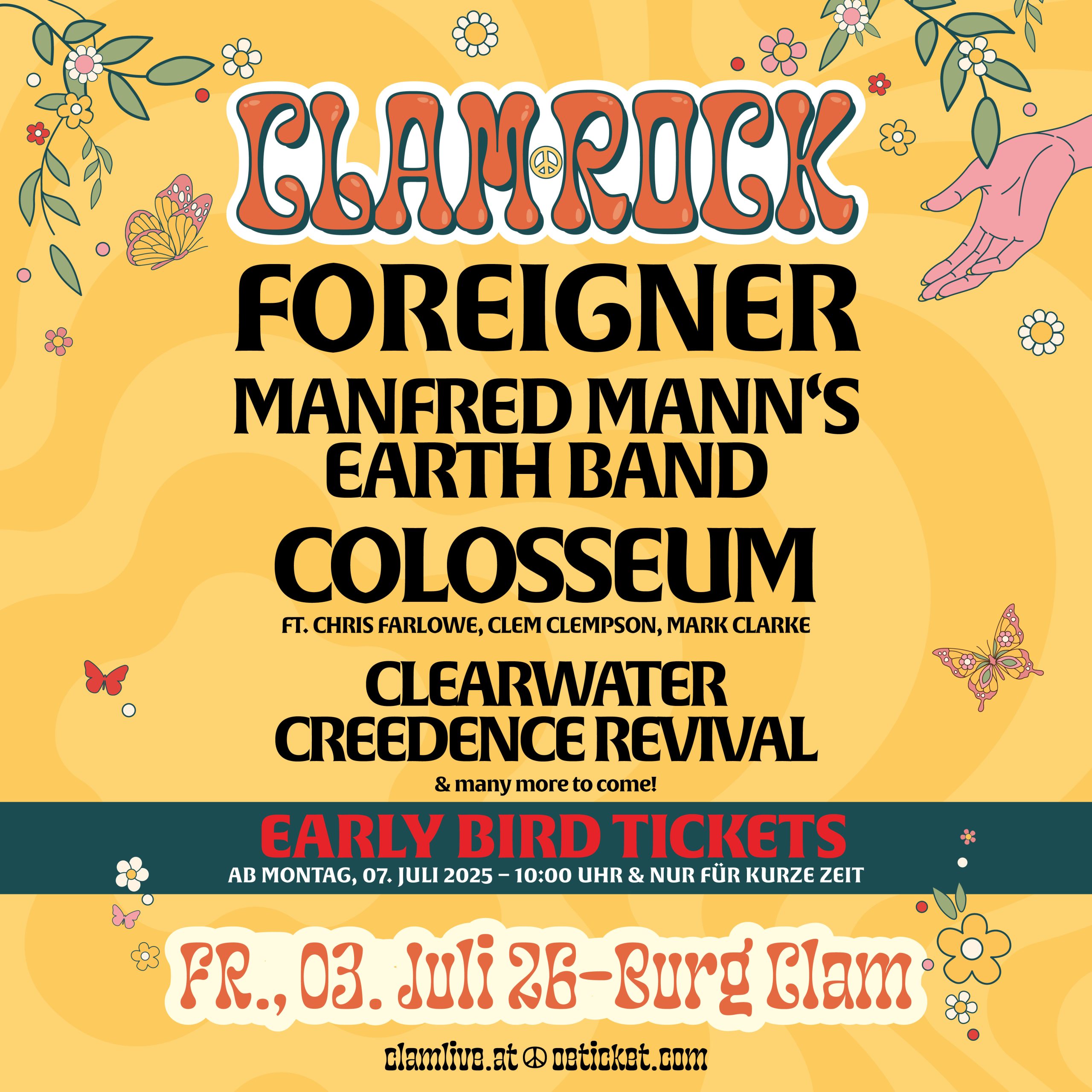 Clam Rock 2026 am 3. July 2026 @ Burg Clam.