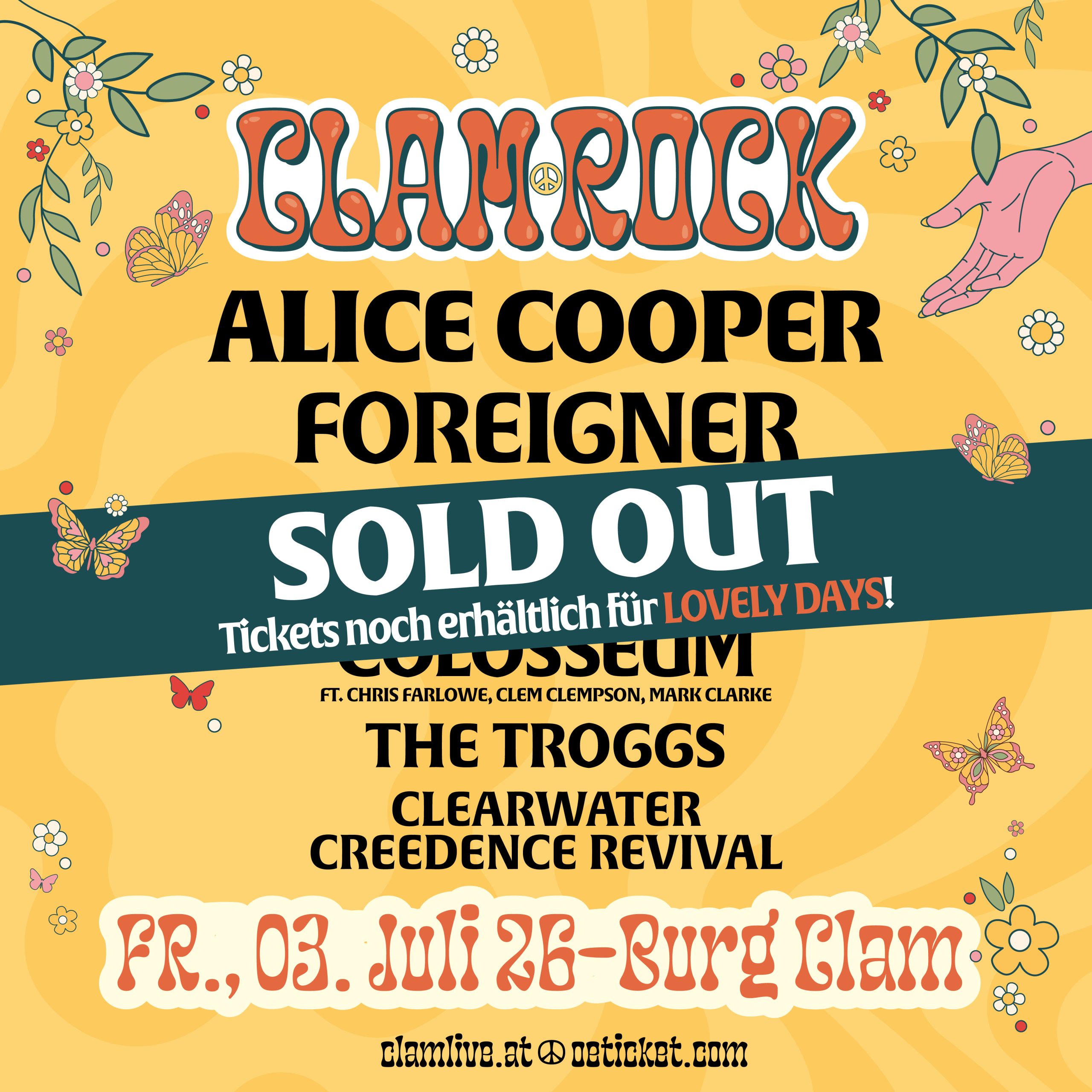 Clam Rock 2026 am 3. July 2026 @ Burg Clam.