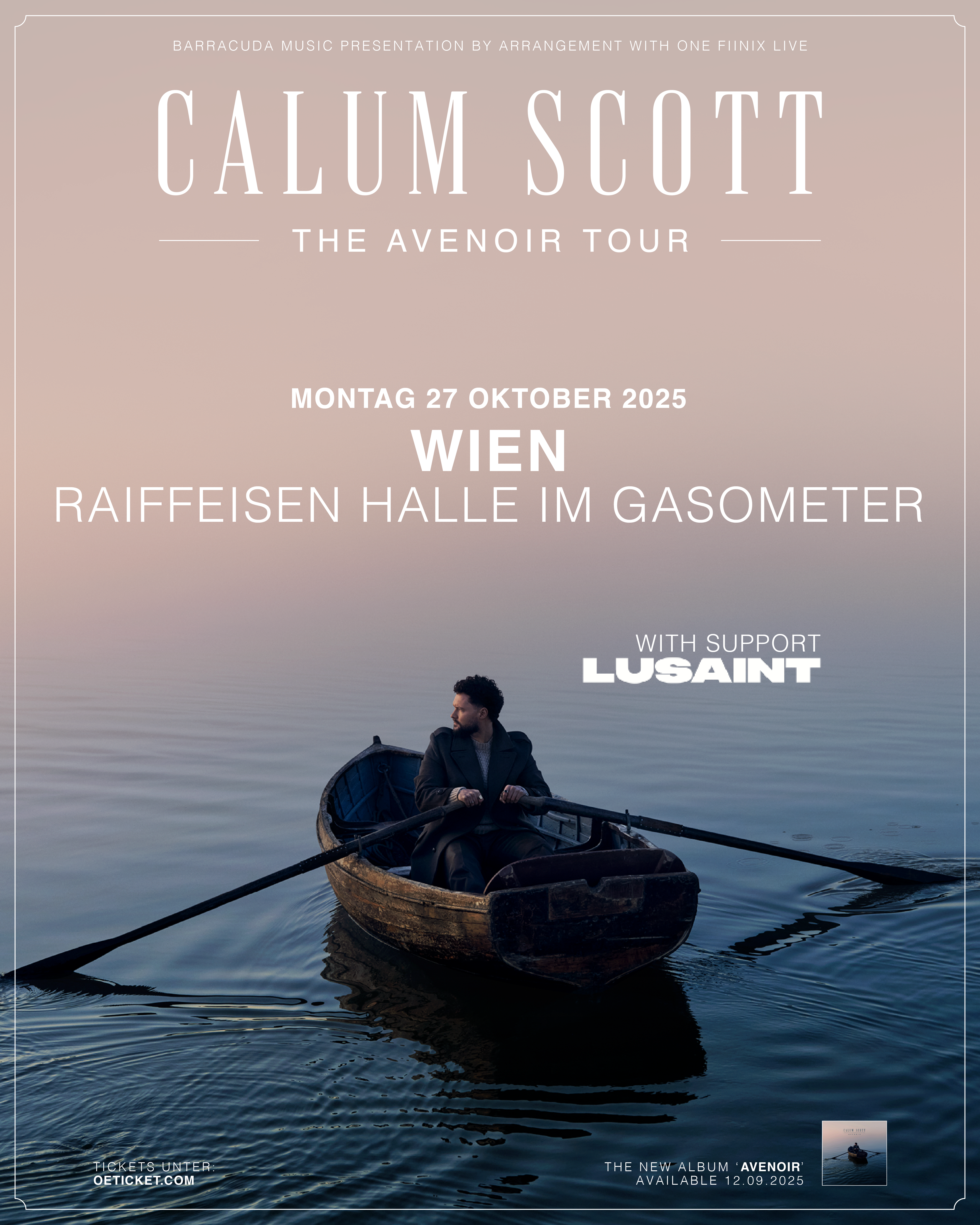 Calum Scott am 27. October 2025 @ Raiffeisen Halle im Gasometer. Calum Scott am 27. October 2025 @ Raiffeisen Halle im Gasometer.