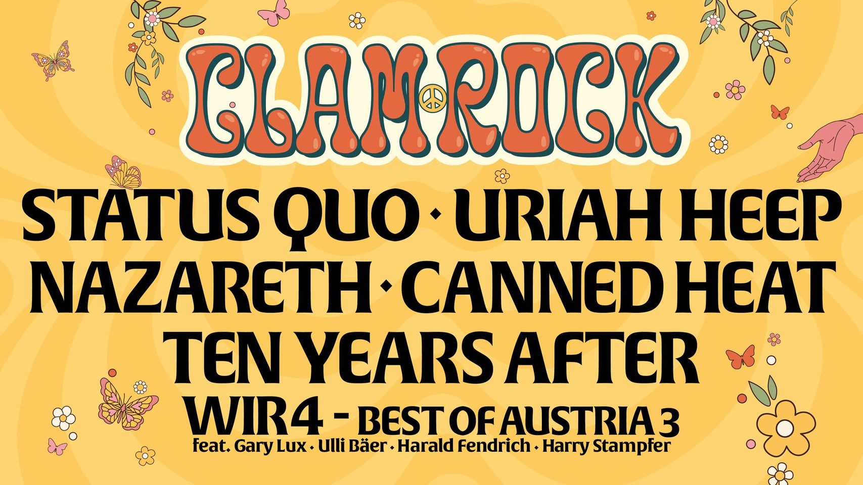 Clam Rock am 5. July 2024 @ Burg Clam. Clam Rock am 5. July 2024 @ Burg Clam.