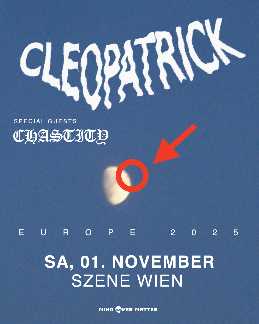 Cleopatrick am 1. November 2025 @ Szene Wien. Cleopatrick am 1. November 2025 @ Szene Wien.