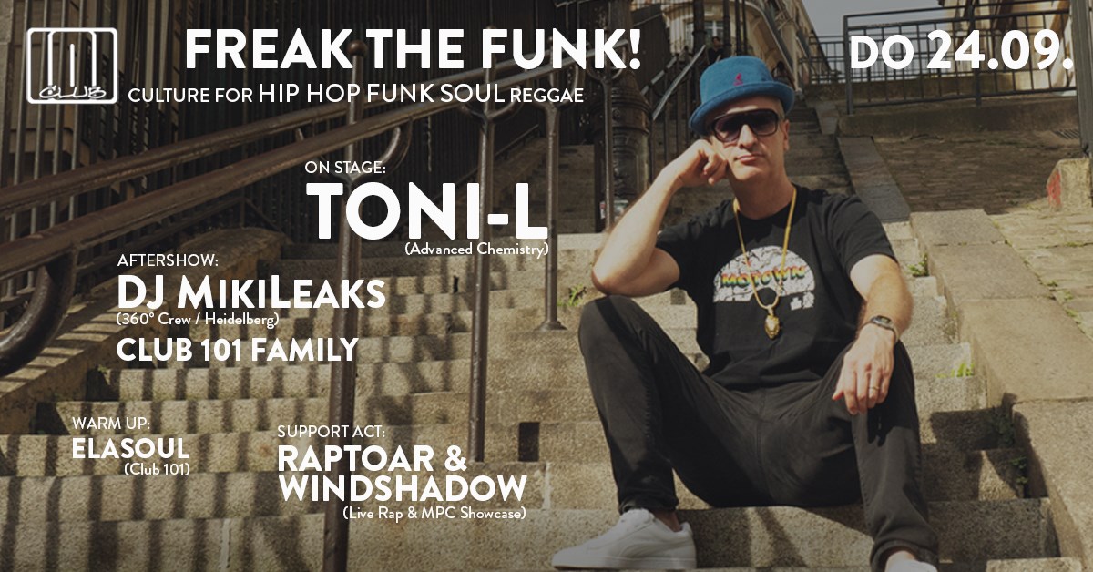 Club 101 - Freak the Funk! am 24. September 2020 @ Rockhouse Salzburg. Club 101 - Freak the Funk! am 24. September 2020 @ Rockhouse Salzburg.