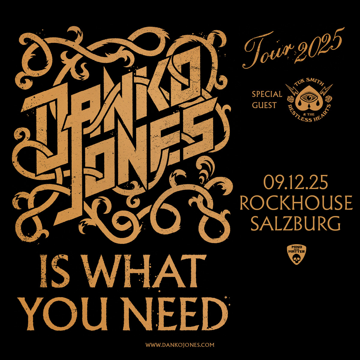 Danko Jones am 9. December 2025 @ Rockhouse Salzburg.