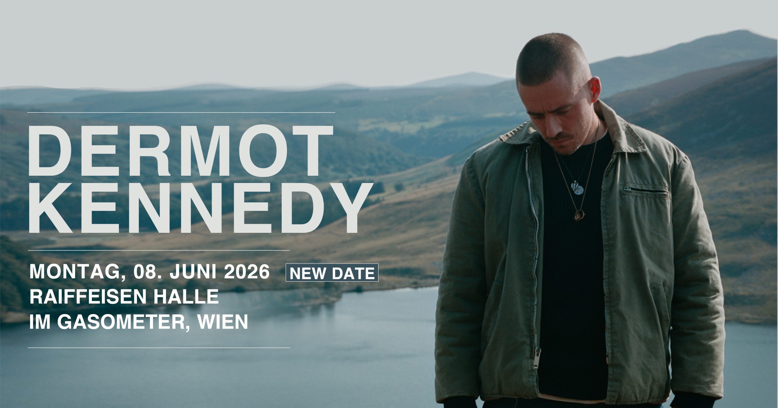 Dermot Kennedy am 8. June 2026 @ Raiffeisen Halle im Gasometer.