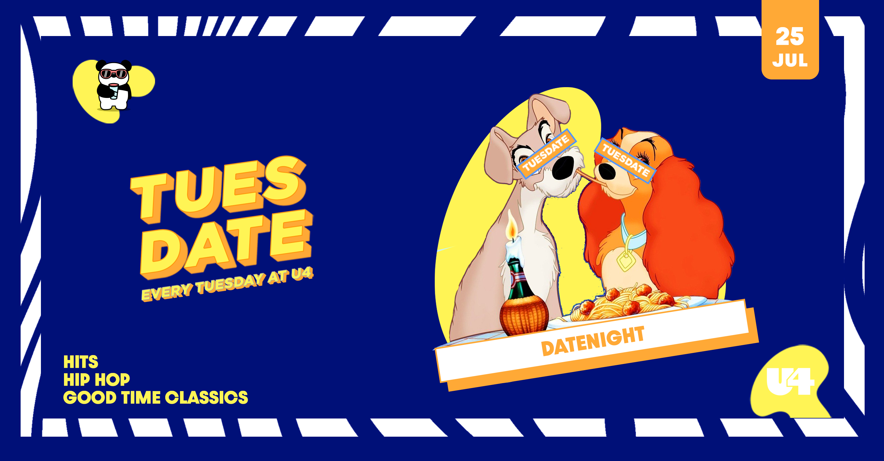 TUESDATE am 25. July 2023 @ U4. TUESDATE am 25. July 2023 @ U4.