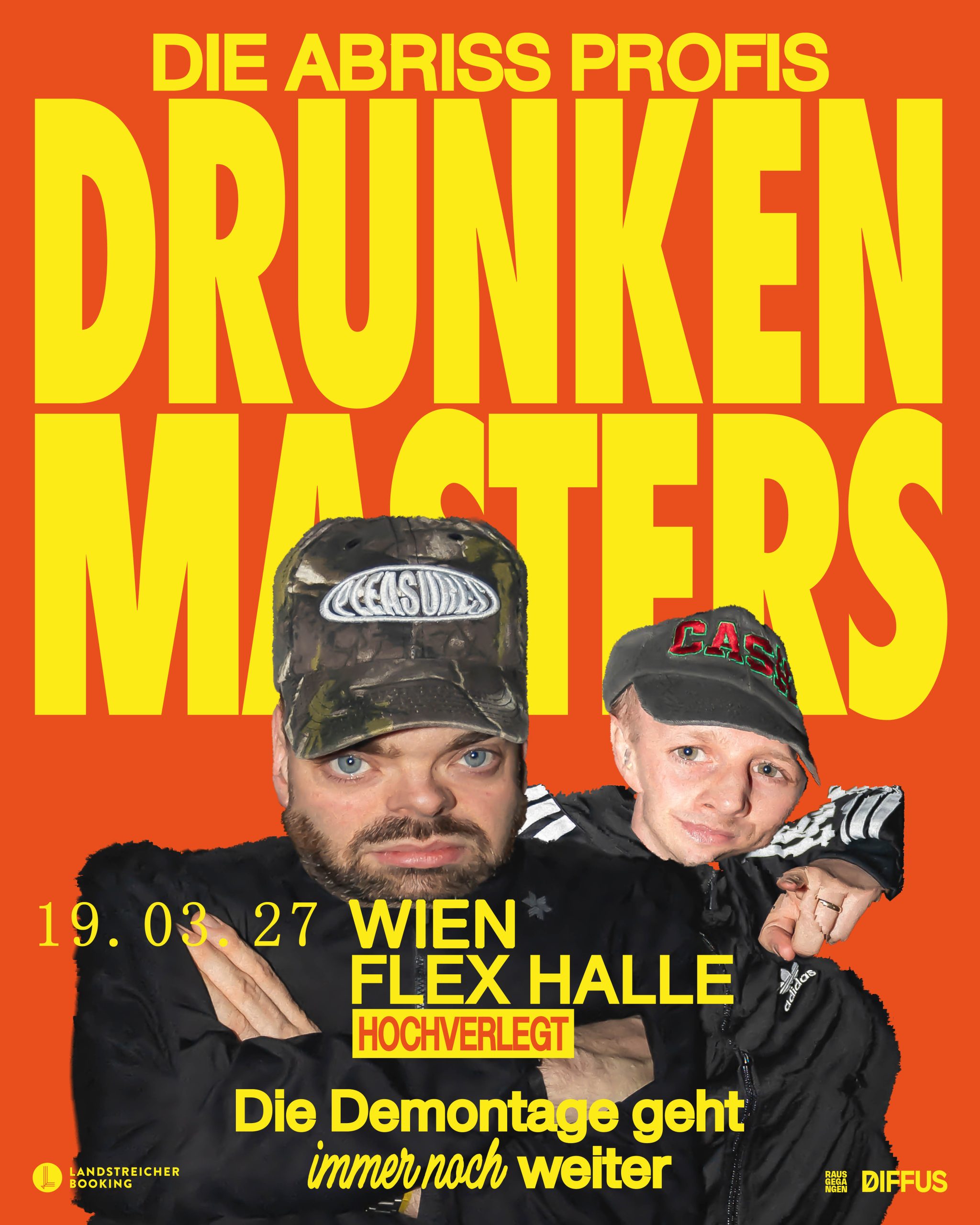 Drunken Masters am 19. March 2027 @ Flex.
