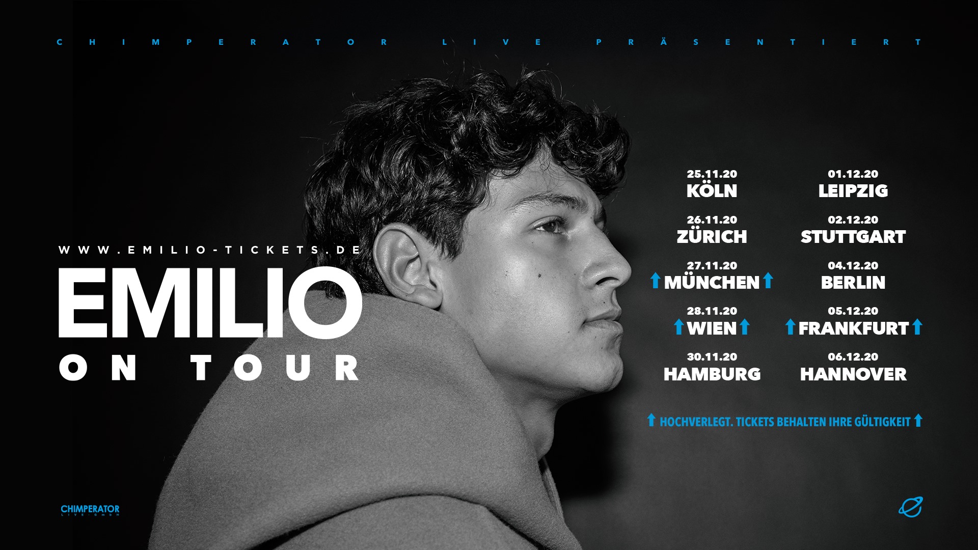 Emilio am 28. November 2020 @ Flex - Halle. Emilio am 28. November 2020 @ Flex - Halle.