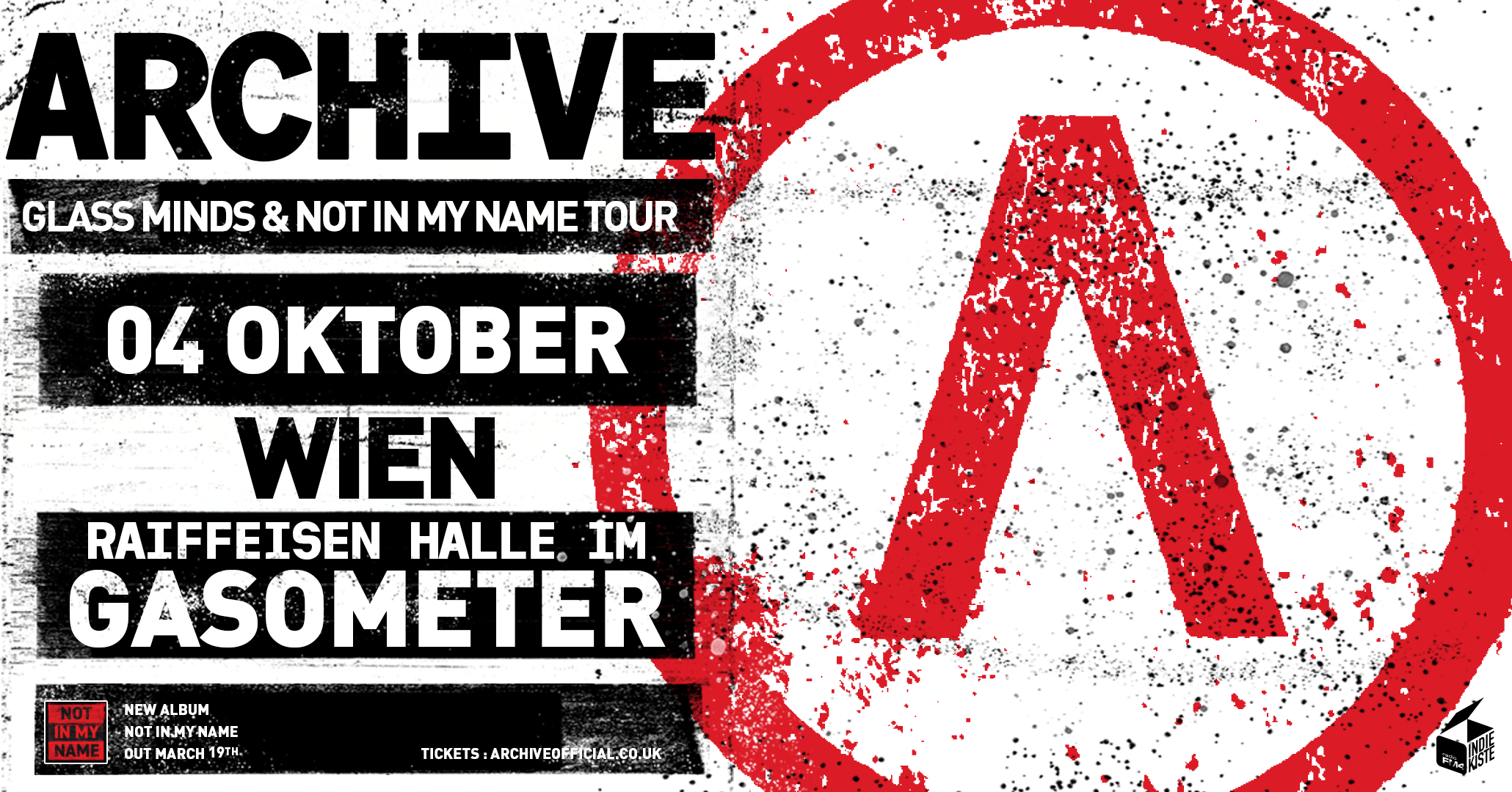 Archive am 4. October 2027 @ Raiffeisen Halle im Gasometer.