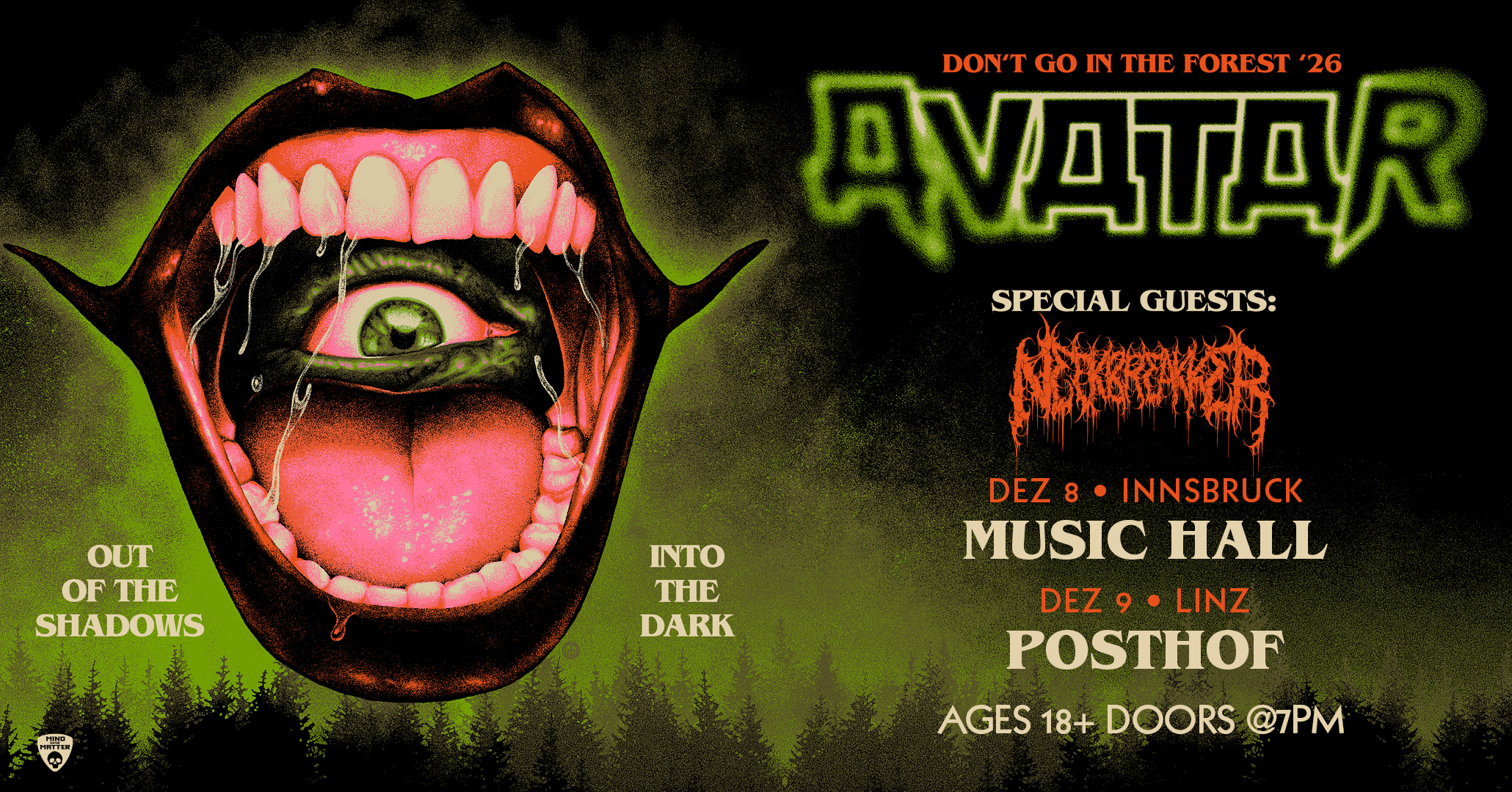 Avatar am 9. December 2026 @ Posthof Linz.