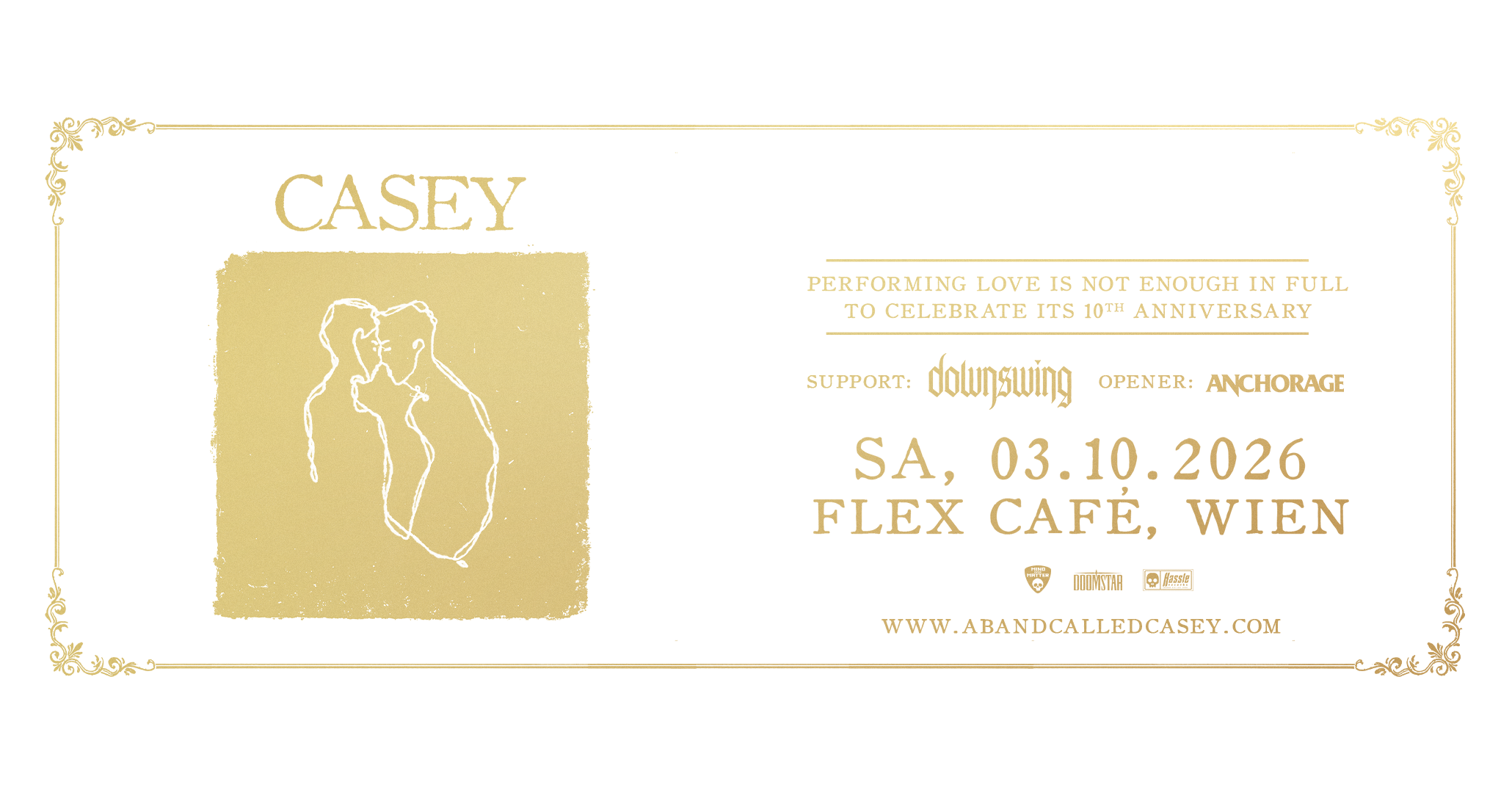 Casey am 3. October 2026 @ Flex - Café.