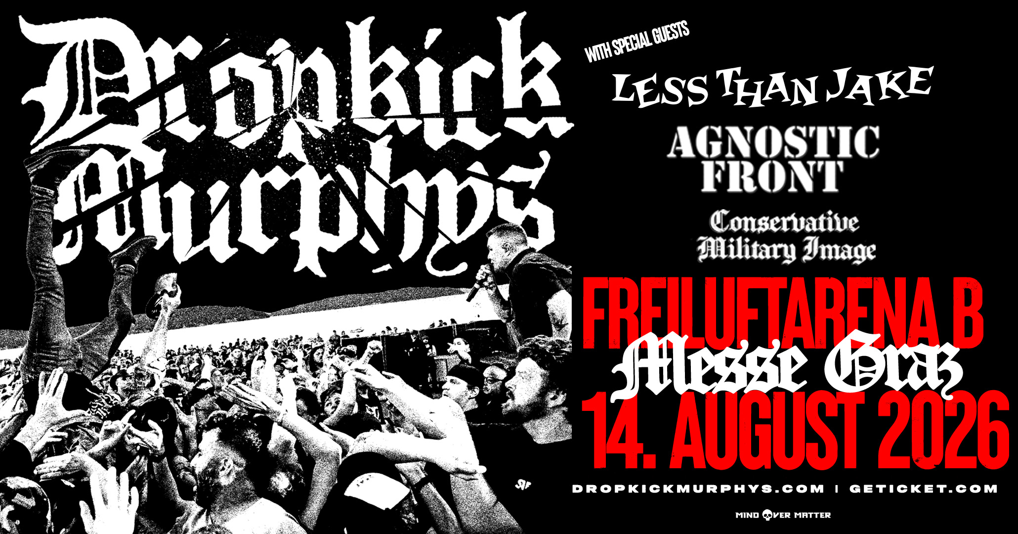 Dropkick Murphys am 14. August 2026 @ Freiluftarena B.