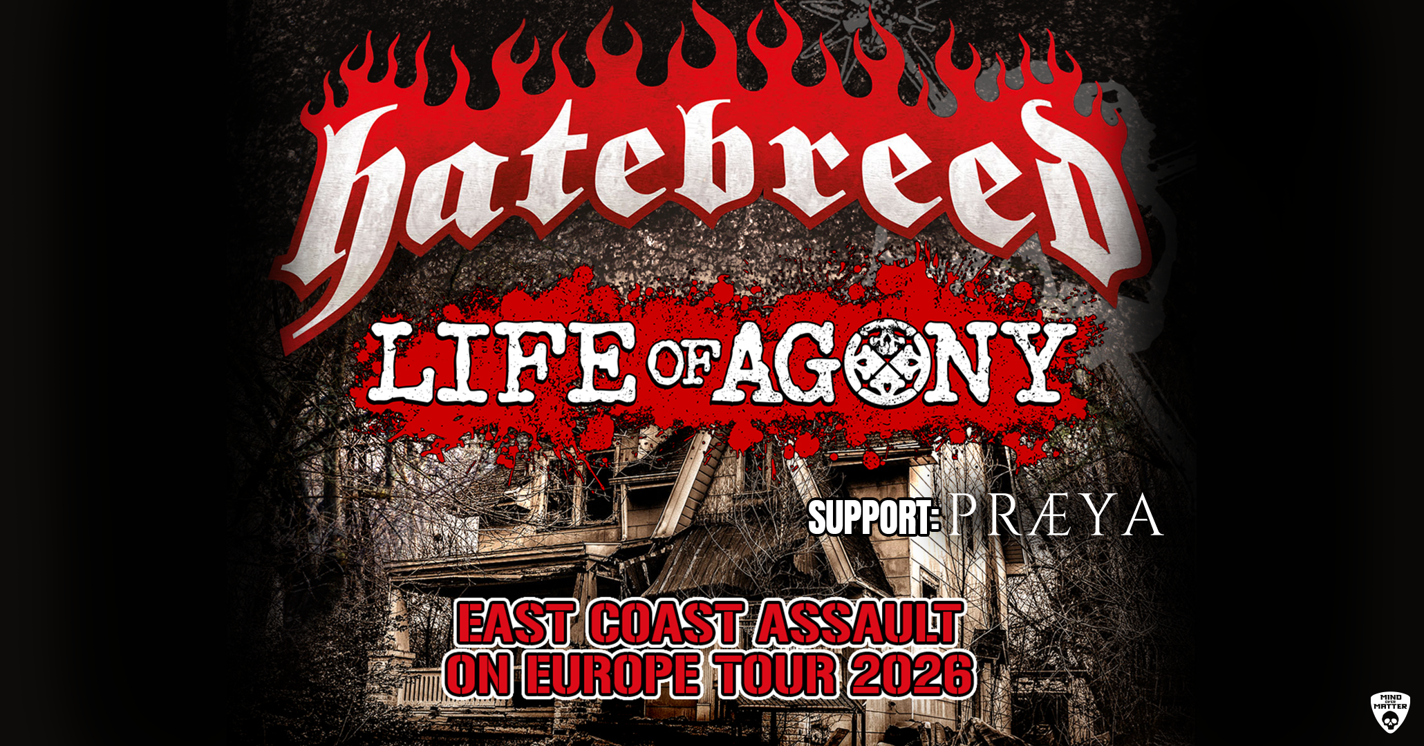 Hatebreed & Life of Agony am 8. November 2026 @ Raiffeisen Halle im Gasometer.