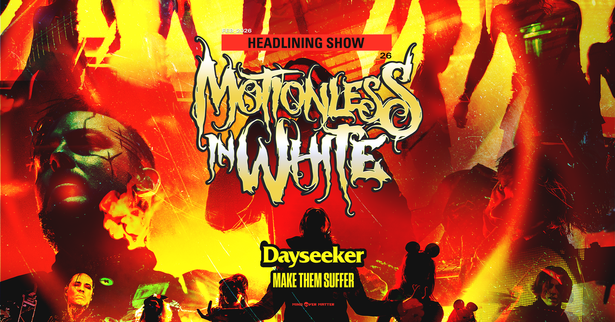 Motionless In White am 25. February 2026 @ Wiener Stadthalle. Motionless In White am 25. February 2026 @ Wiener Stadthalle.
