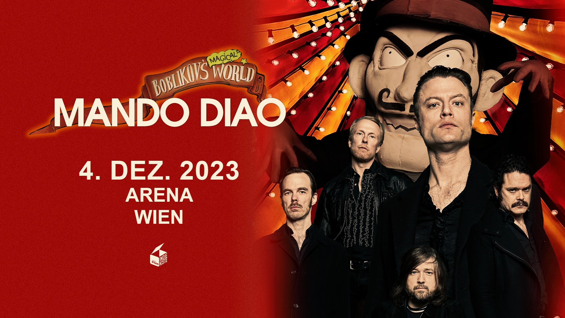 Mando Diao am 4. December 2023 @ Planet.tt Bank Austria Halle im Gasometer. Mando Diao am 4. December 2023 @ Planet.tt Bank Austria Halle im Gasometer.