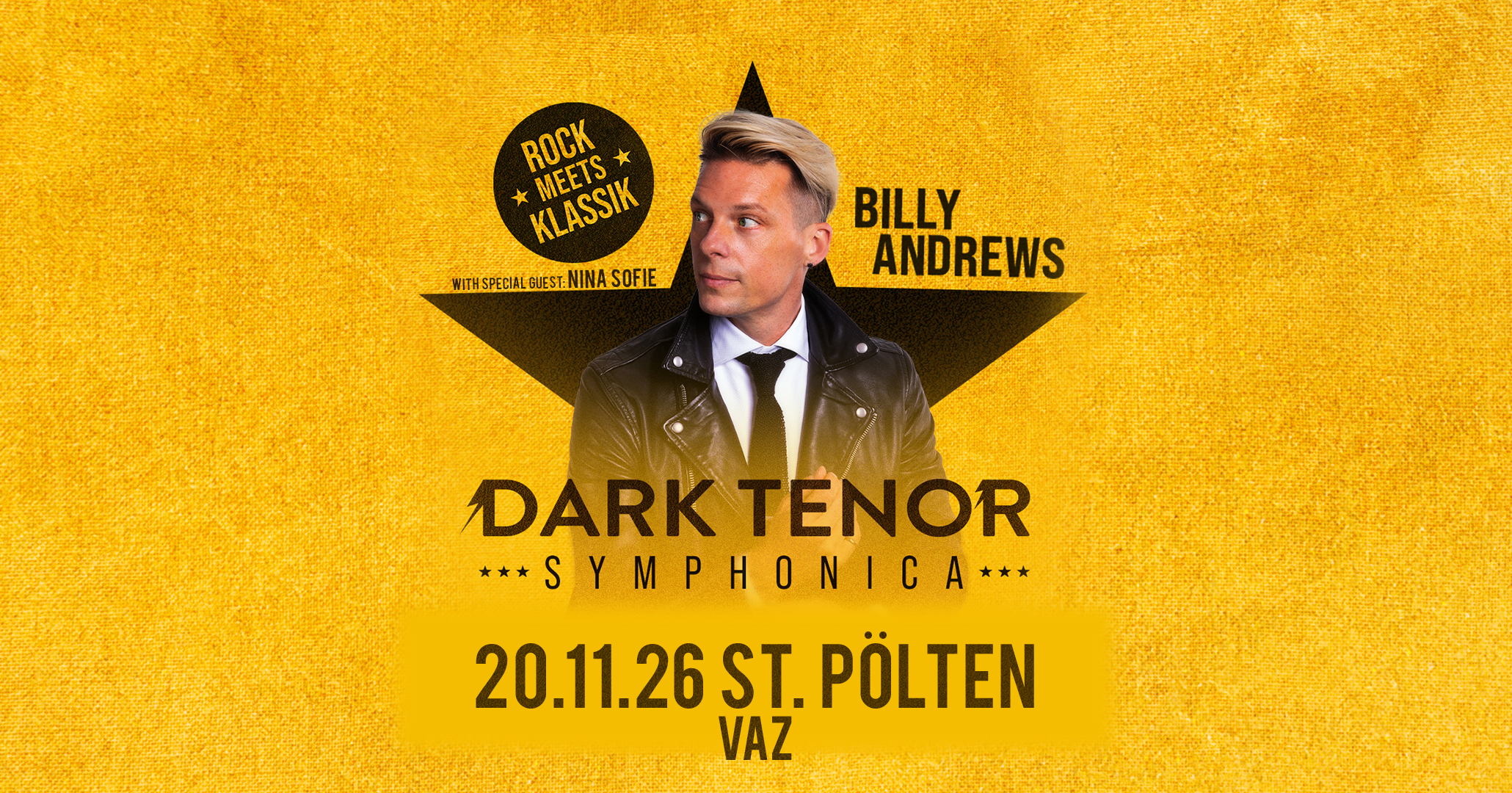 The Dark Tenor am 20. November 2026 @ VAZ St. Pölten.