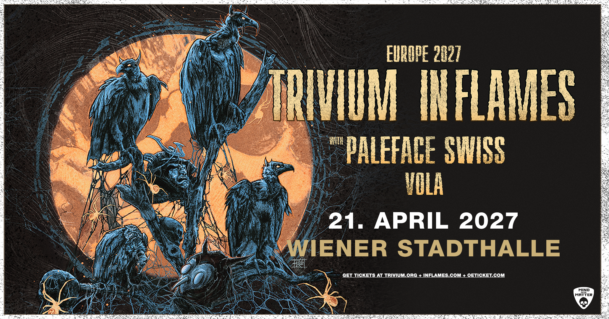 TRIVIUM & IN FLAMES am 21. April 2027 @ Wiener Stadthalle.