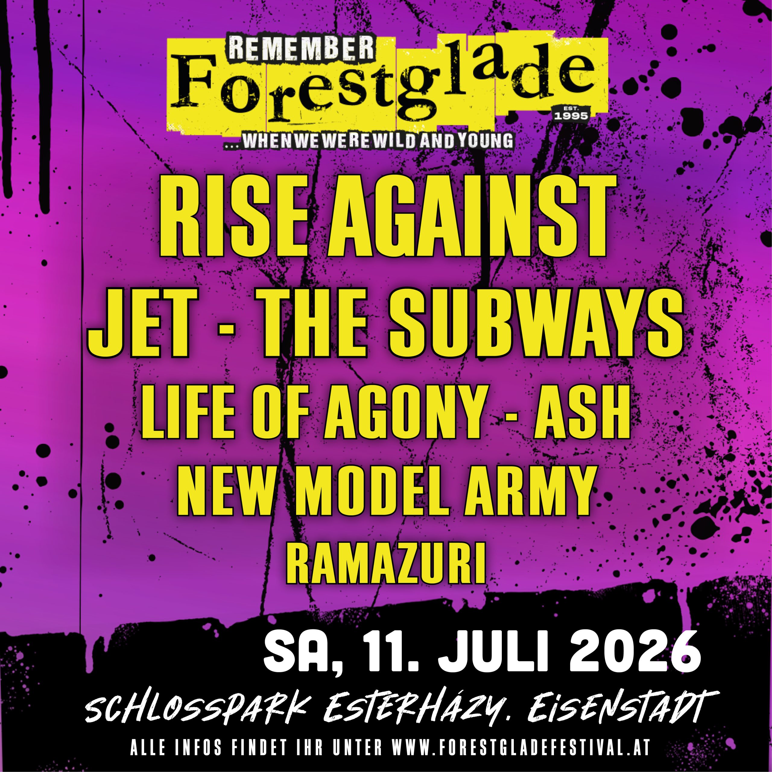 Forestglade 2026 am 11. July 2026 @ Schlosspark Esterházy.