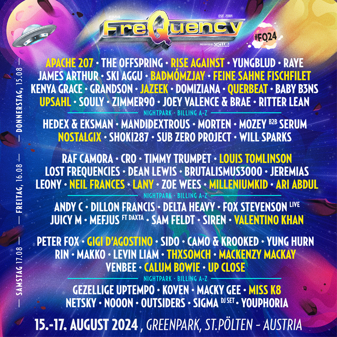 FM4 Frequency Festival 2024 am 15. August 2024 @ Green Park.