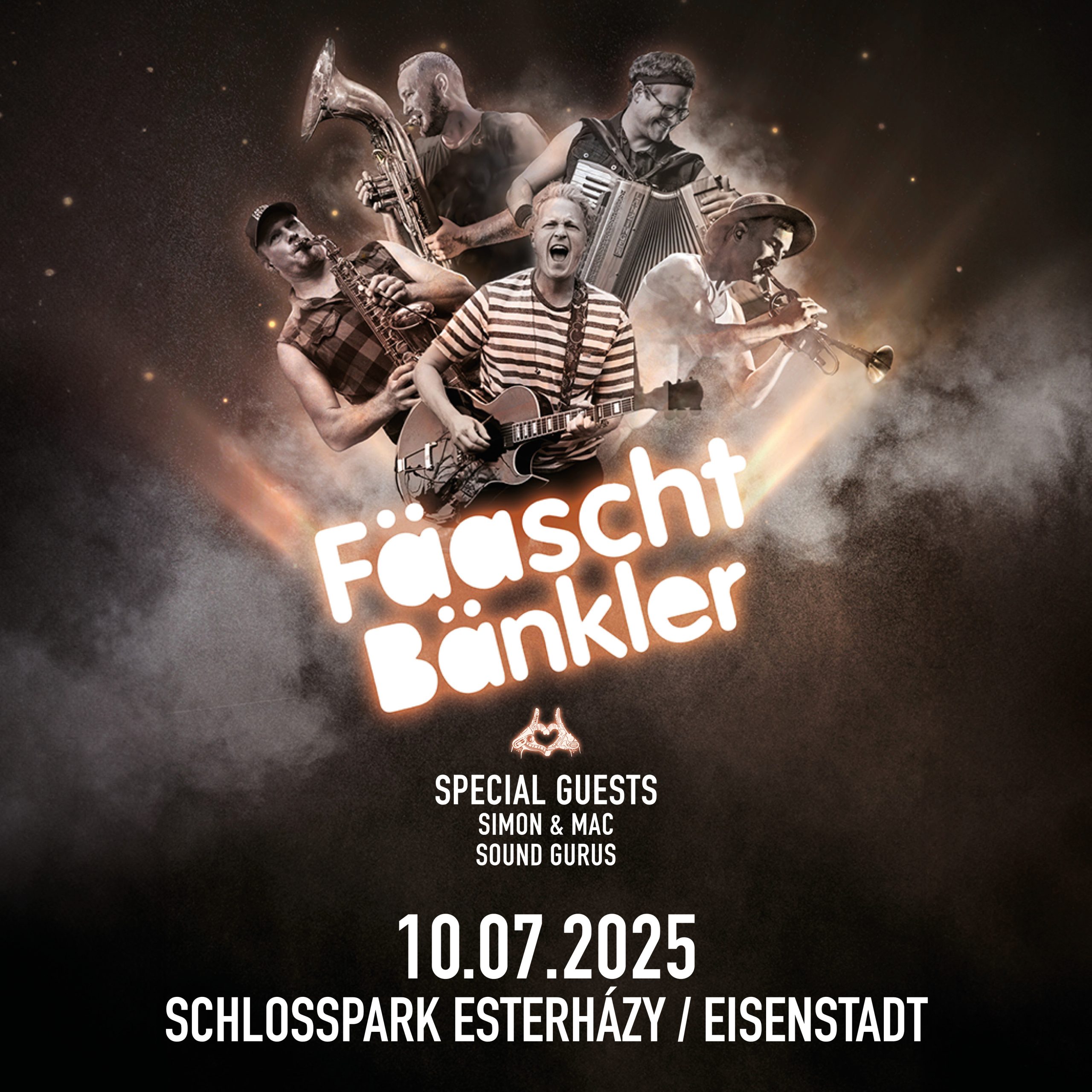 Fäaschtbänkler am 10. July 2025 @ Schlosspark Esterházy. Fäaschtbänkler am 10. July 2025 @ Schlosspark Esterházy.