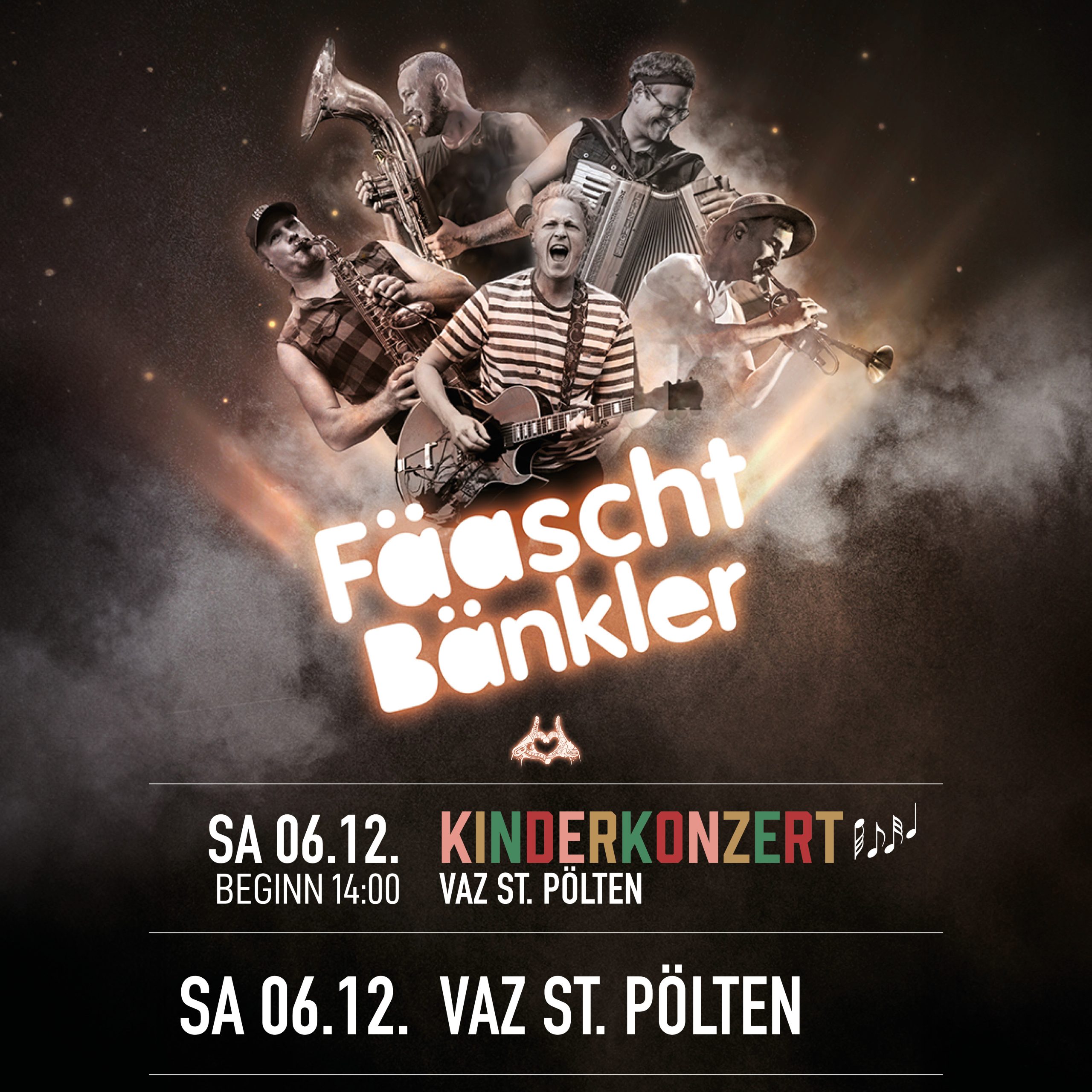 Fäaschtbänkler am 6. December 2025 @ VAZ St. Pölten. Fäaschtbänkler am 6. December 2025 @ VAZ St. Pölten.