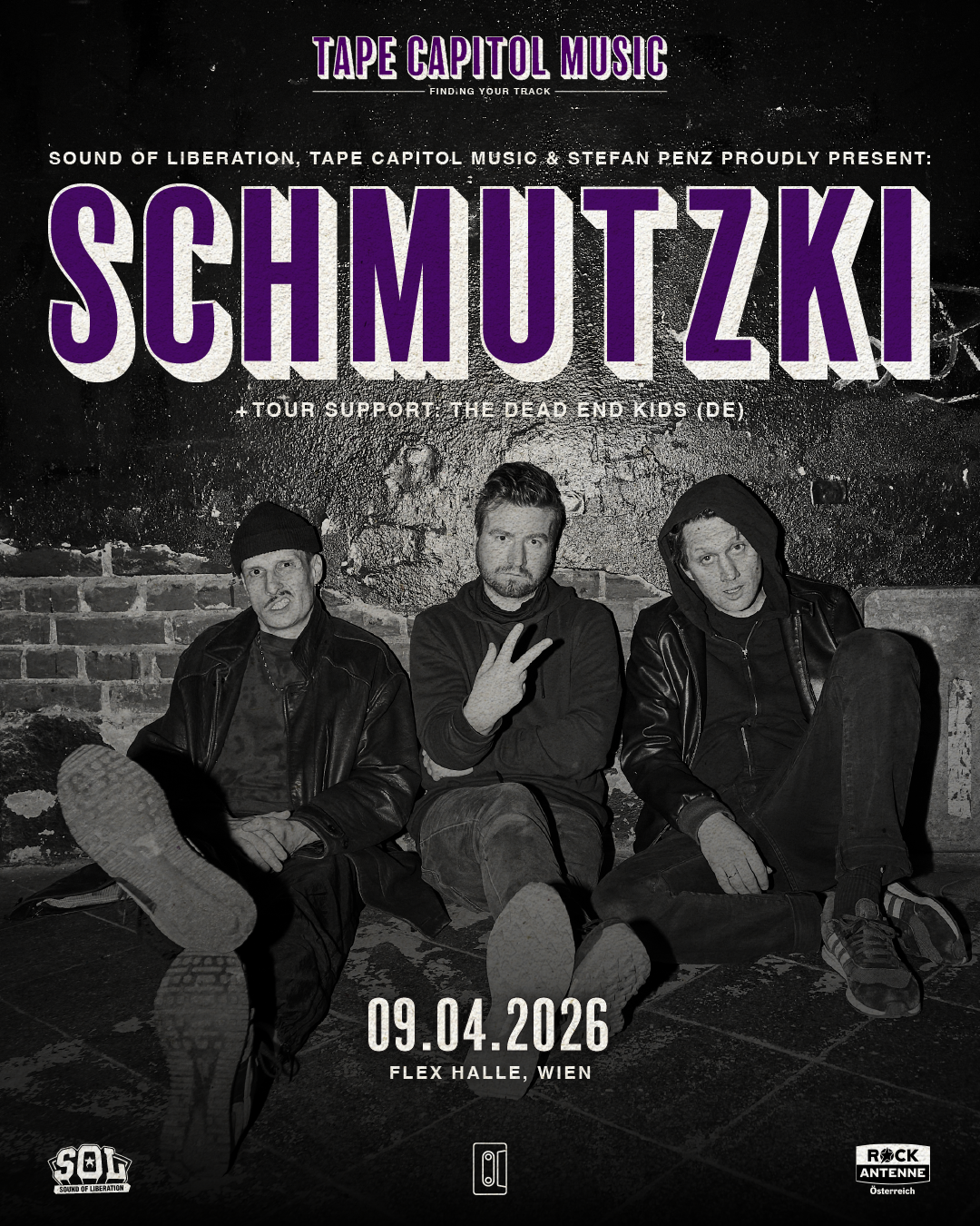 SCHMUTZKI (DE) am 9. April 2026 @ Flex.