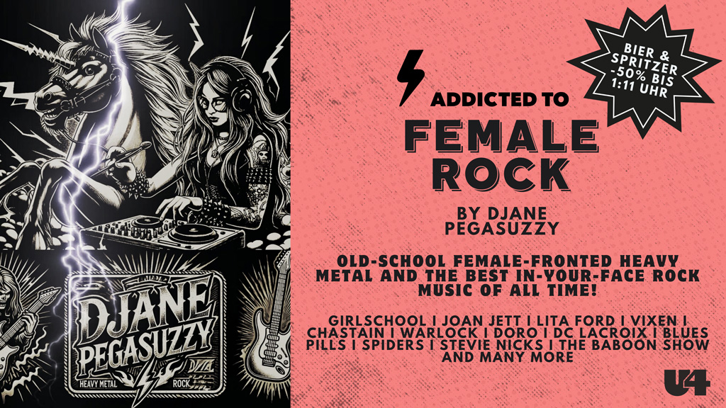 Addicted To Female Rock am 1. November 2024 @ U4. Addicted To Female Rock am 1. November 2024 @ U4.