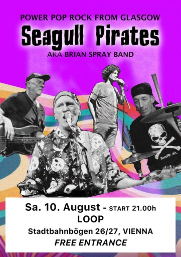 Seagull Pirates am 10. August 2024 @ Loop. Seagull Pirates am 10. August 2024 @ Loop.