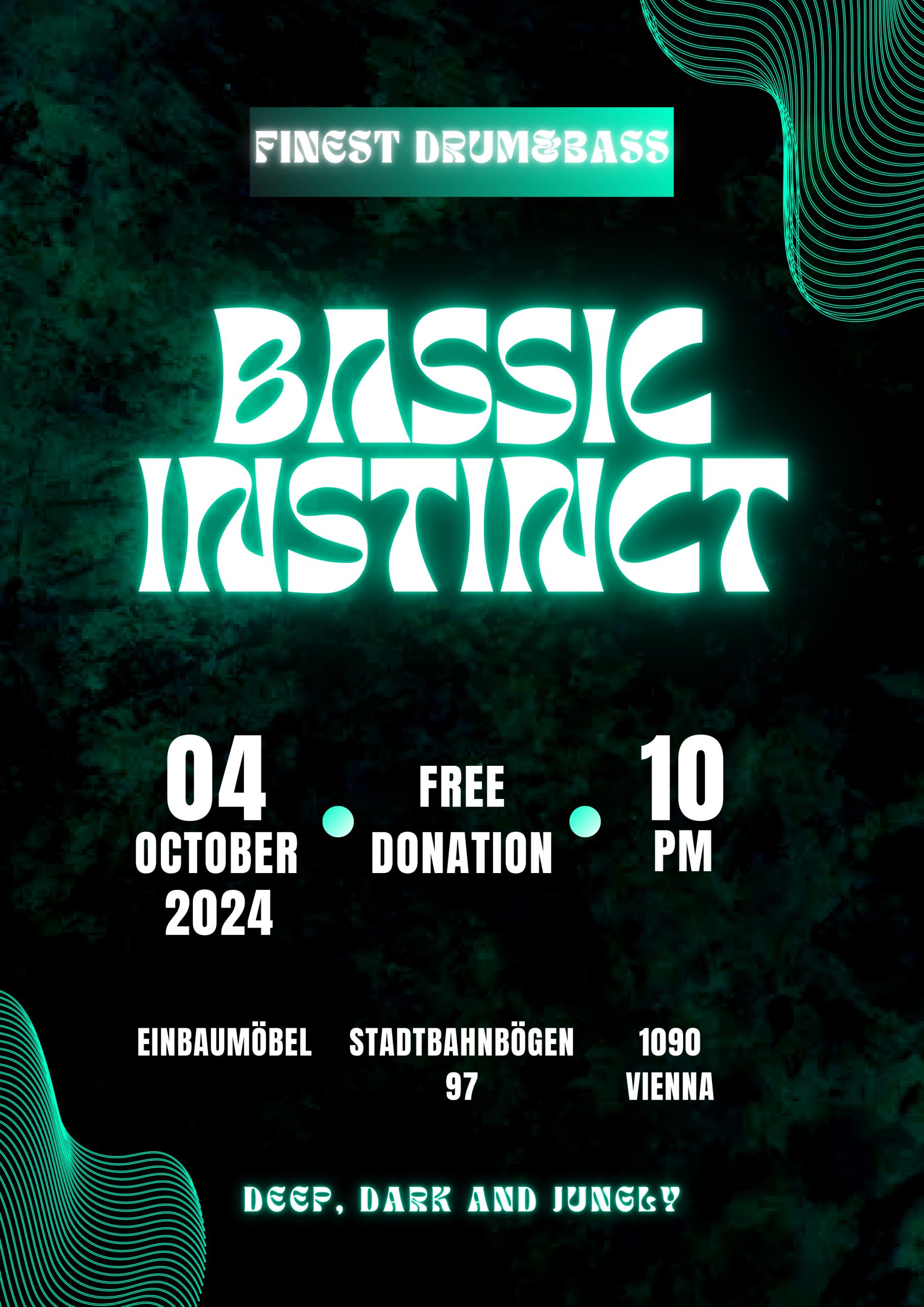 BASSIC INSTINCT am 4. October 2024 @ Einbaumöbel - 1bm. BASSIC INSTINCT am 4. October 2024 @ Einbaumöbel - 1bm.