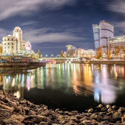 Fotokurs Wiener Donaukanal bei Nacht