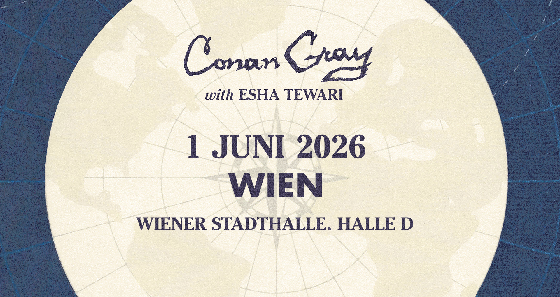 CONAN GRAY am 1. June 2026 @ Wiener Stadthalle. CONAN GRAY am 1. June 2026 @ Wiener Stadthalle.