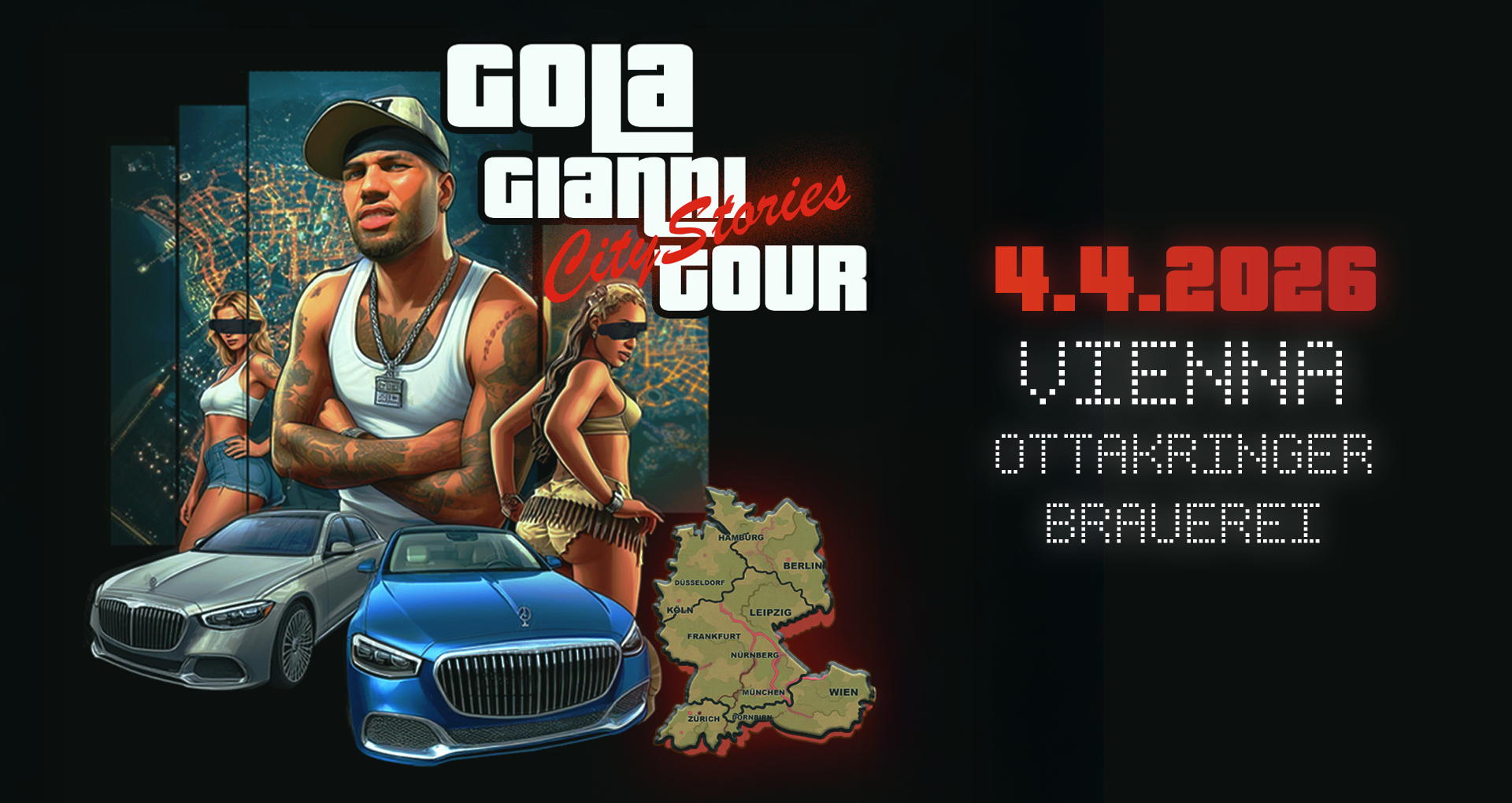 Gola Gianni am 4. April 2026 @ Ottakringer Brauerei.