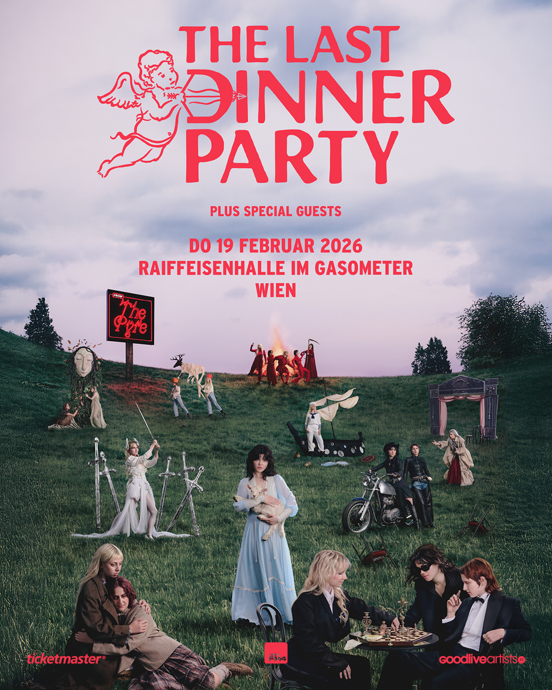 The Last Dinner Party am 19. February 2026 @ Raiffeisen Halle im Gasometer. The Last Dinner Party am 19. February 2026 @ Raiffeisen Halle im Gasometer.