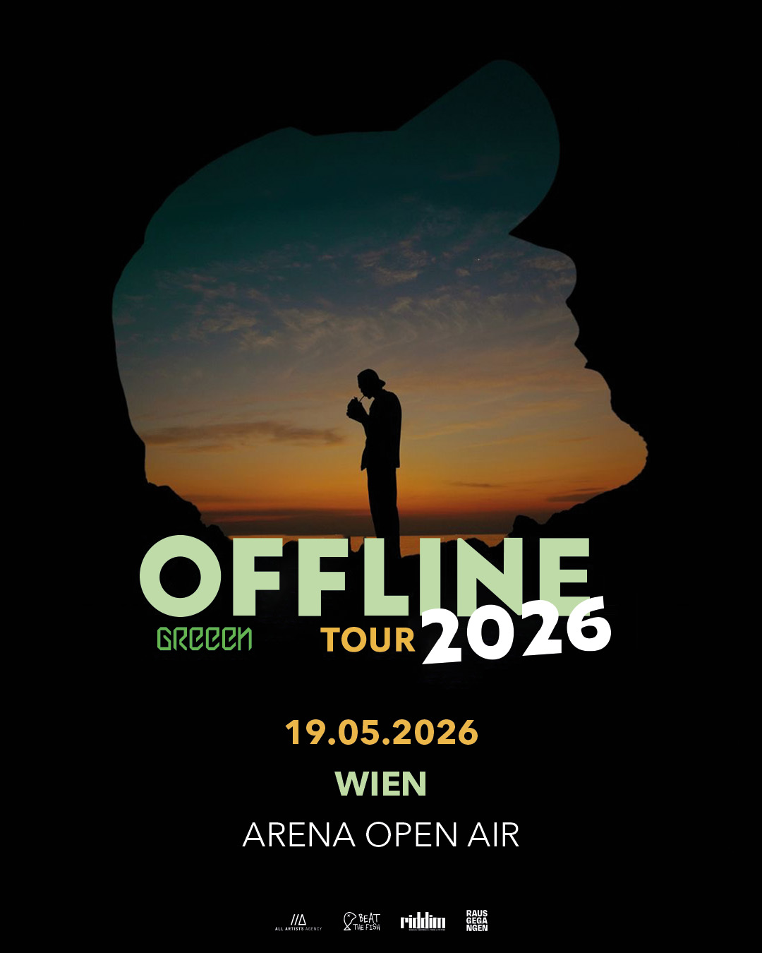Greeen am 19. May 2026 @ Arena Wien.