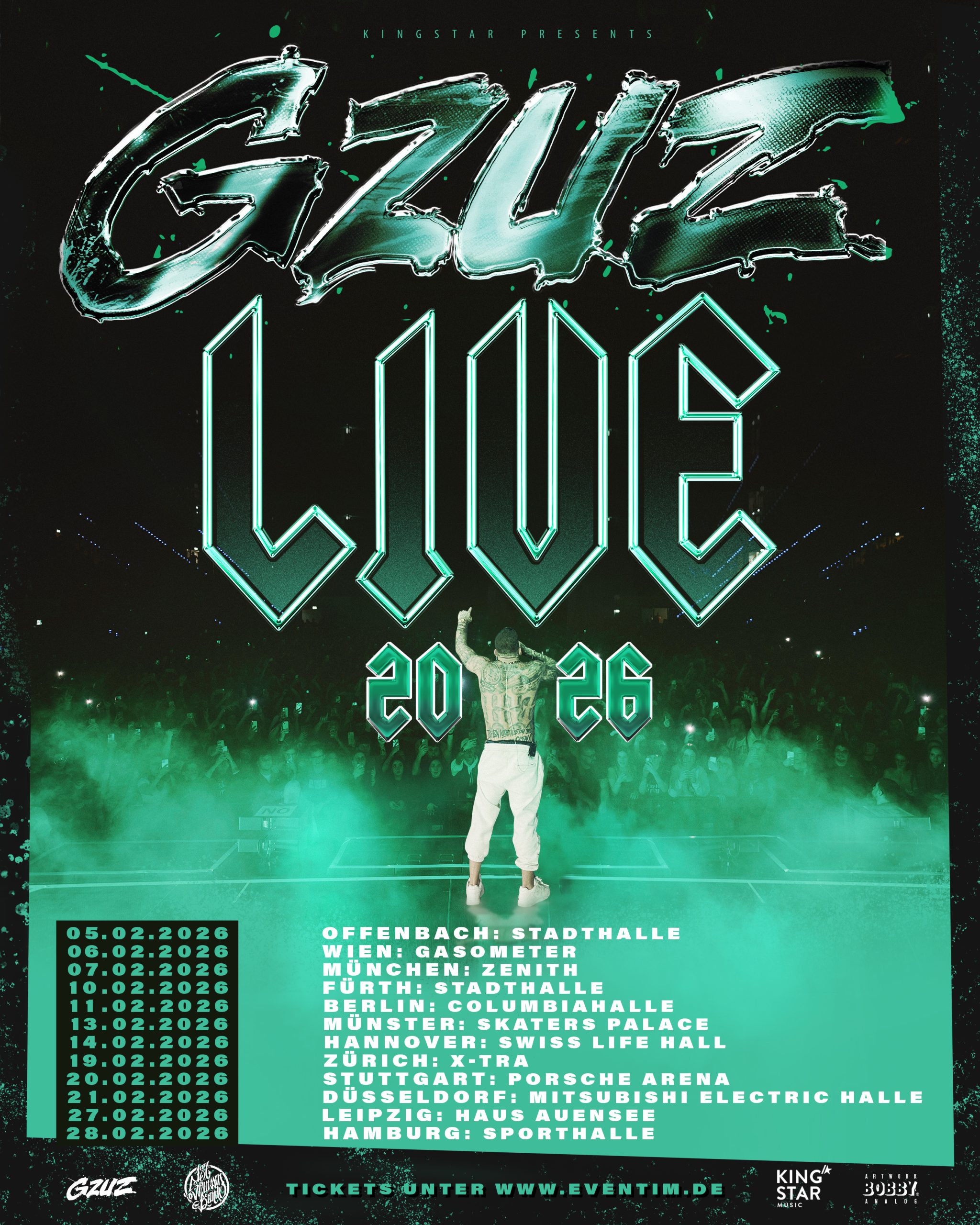 GZUZ am 6. February 2026 @ Raiffeisen Halle im Gasometer. GZUZ am 6. February 2026 @ Raiffeisen Halle im Gasometer.