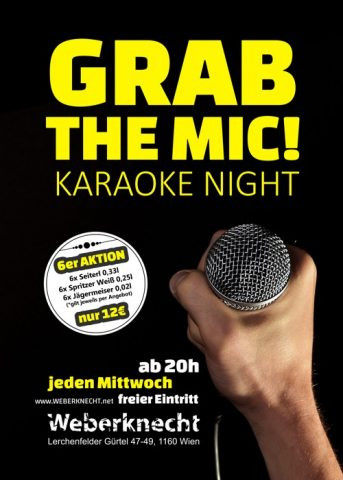 Grab the Mic! am 7. November 2018 @ Weberknecht. Grab the Mic! am 7. November 2018 @ Weberknecht.