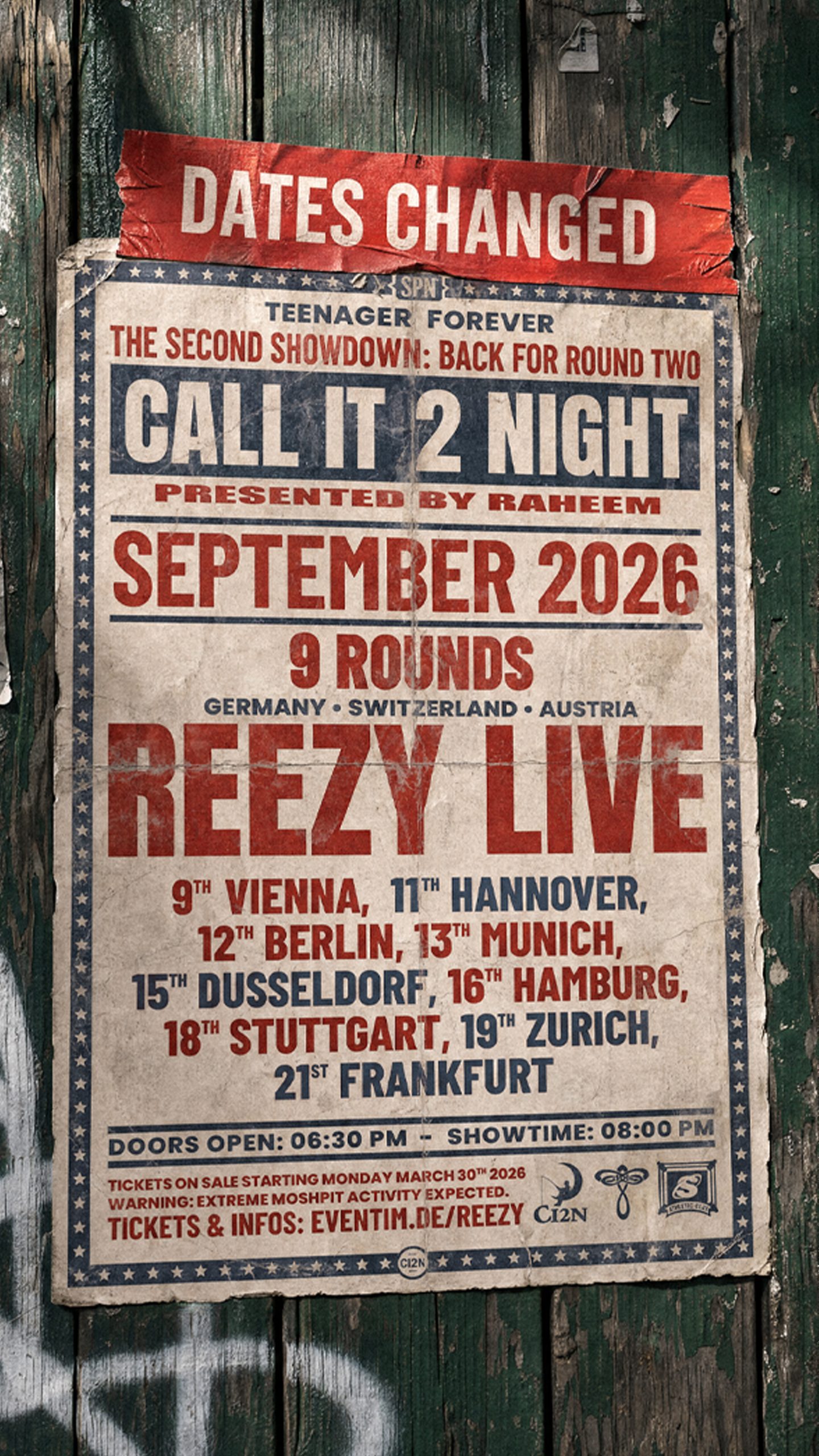 REEZY am 9. September 2026 @ Raiffeisen Halle im Gasometer.