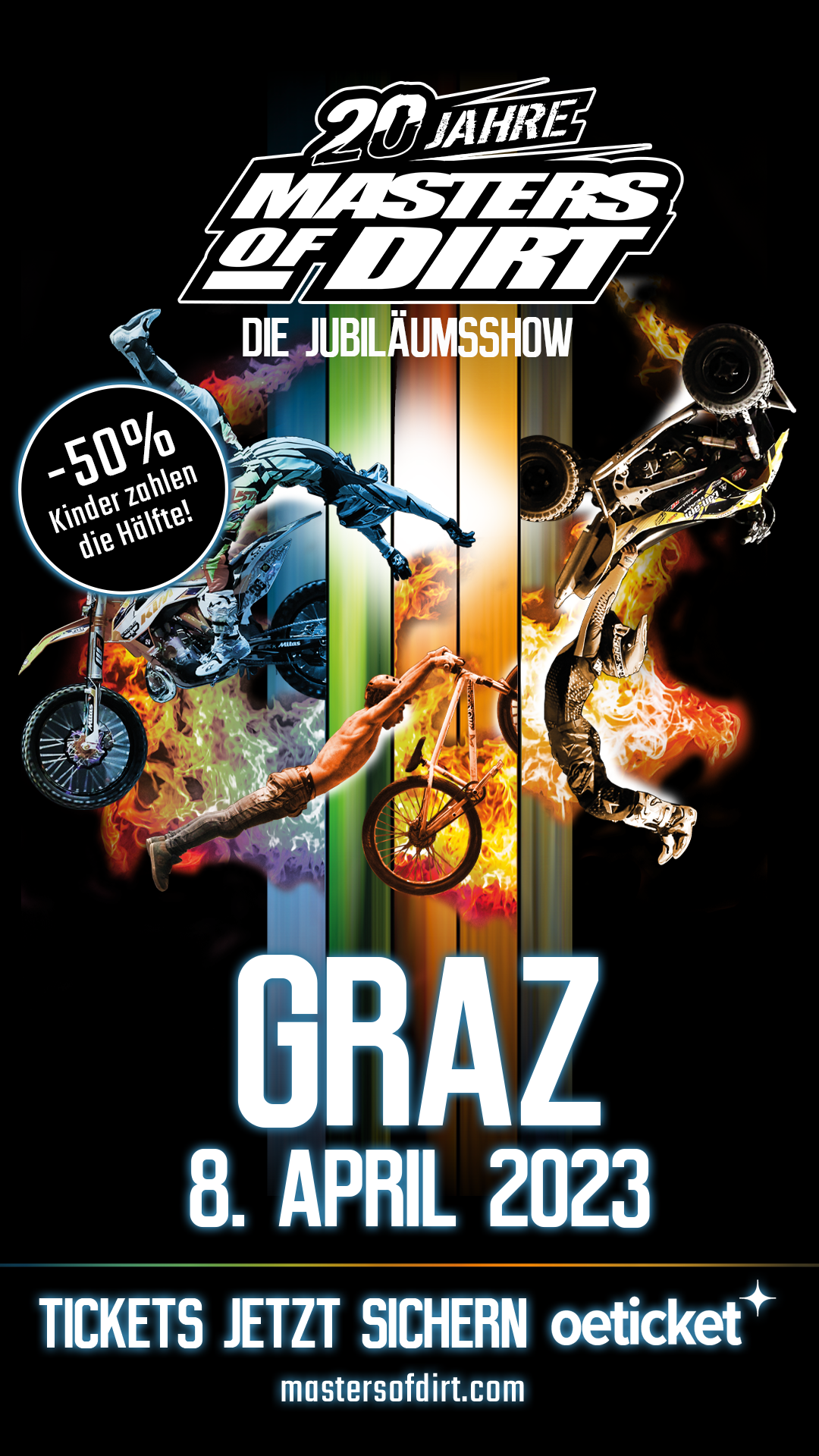 Masters of Dirt am 8. April 2023 @ Stadthalle Graz. Masters of Dirt am 8. April 2023 @ Stadthalle Graz.