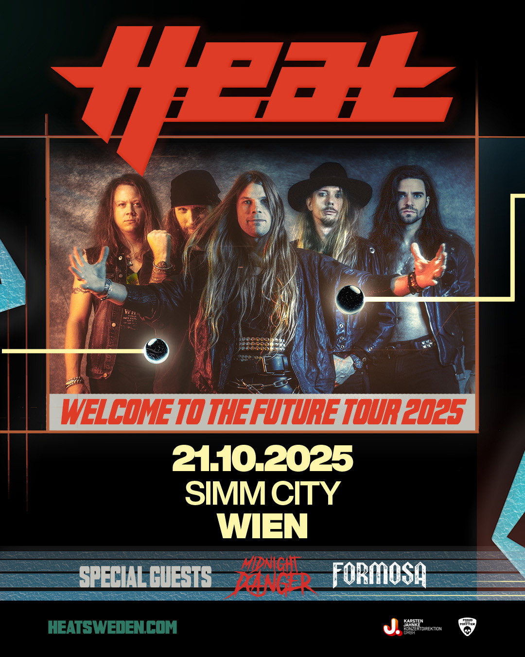 H.E.A.T am 21. October 2025 @ SiMM City. H.E.A.T am 21. October 2025 @ SiMM City.