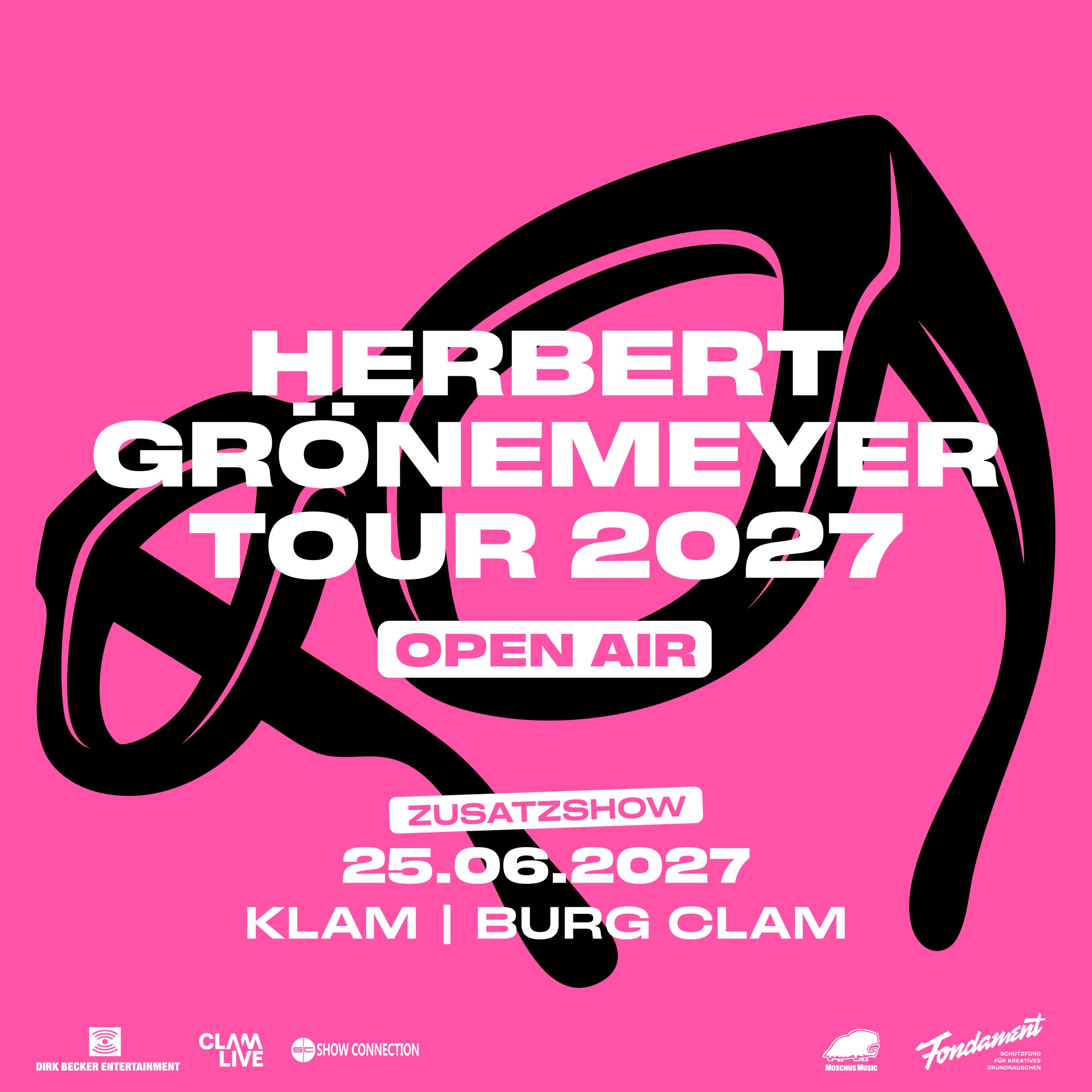 Herbert Grönemeyer - Zusatzshow am 25. June 2027 @ Burg Clam.