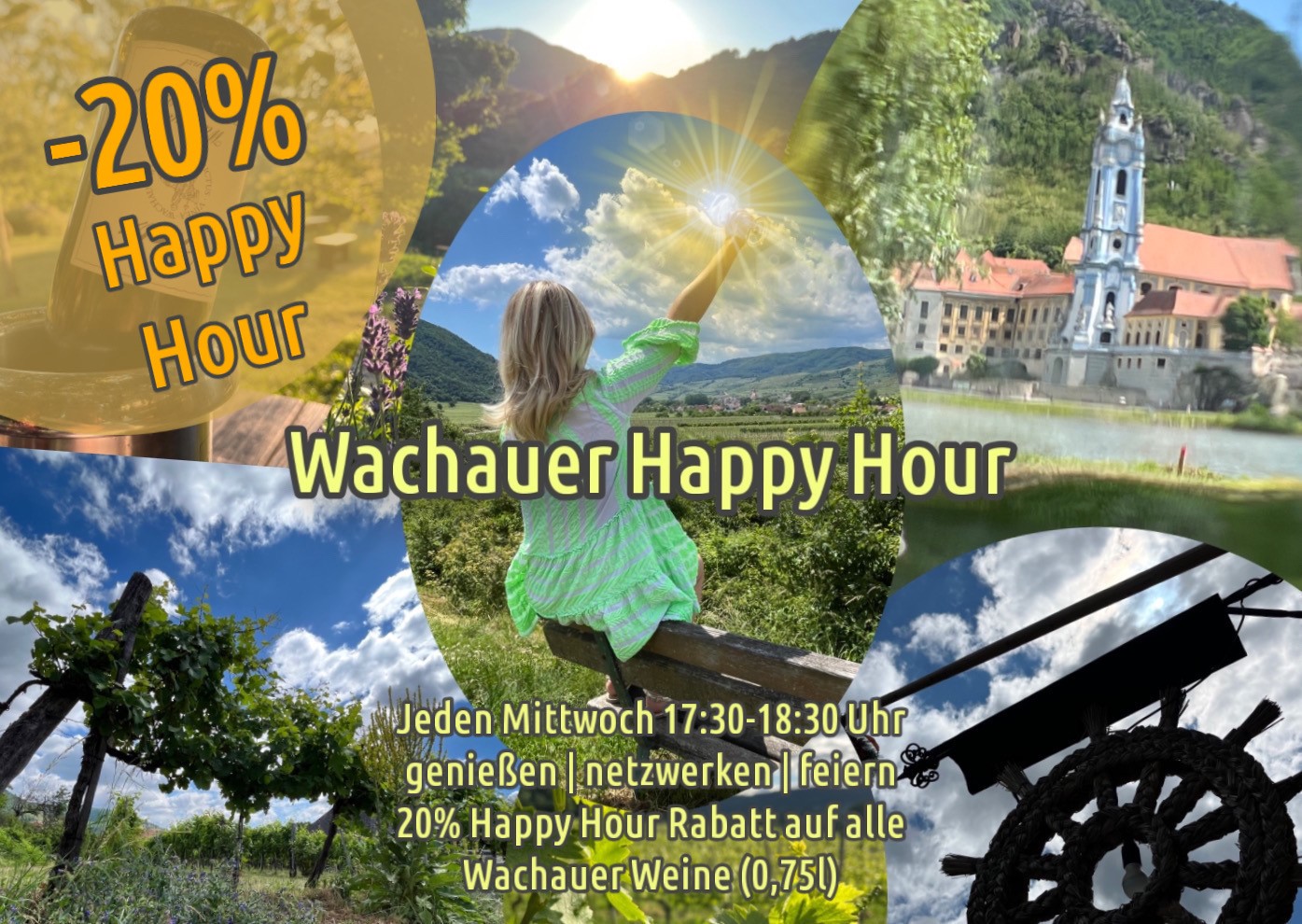 WACHAUER HAPPY HOUR am 4. March 2026 @ Die Wachauerin.