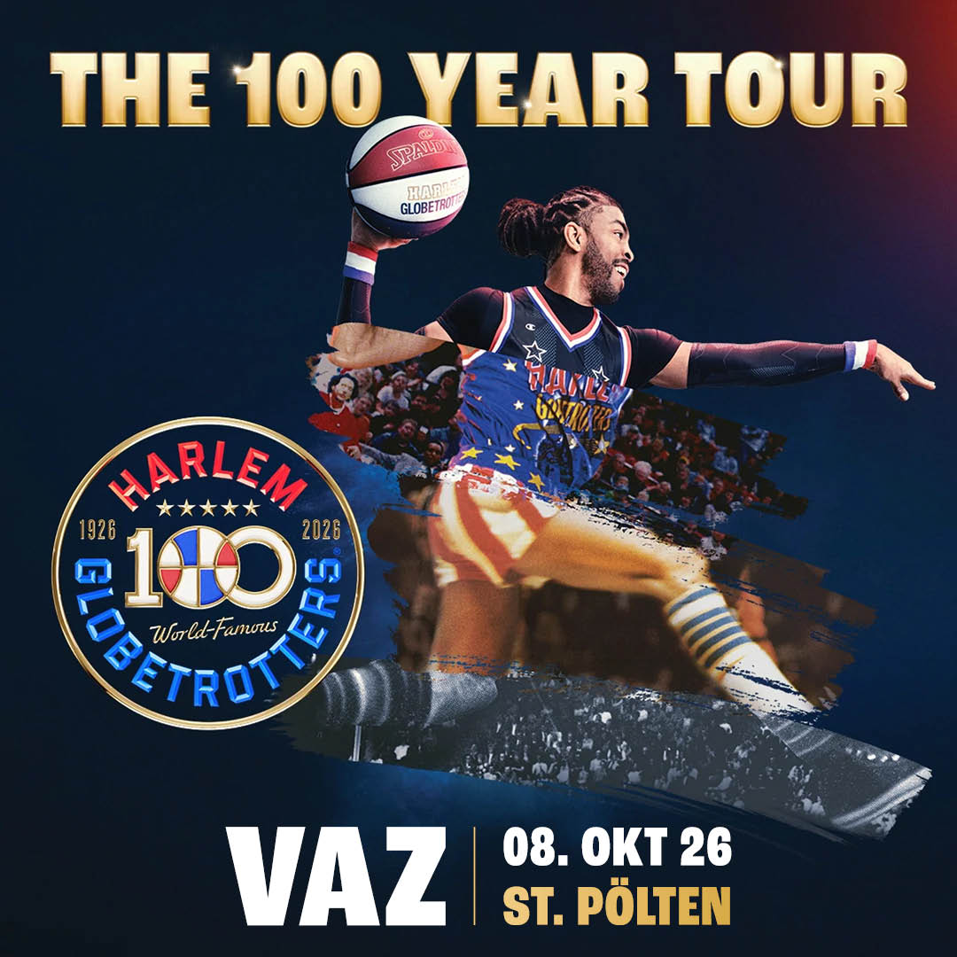 The Harlem Globetrotters am 8. October 2026 @ VAZ St. Pölten.